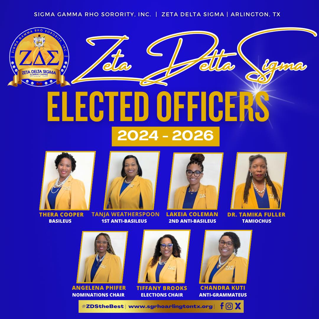 Zeta - ZDS is proud to announce our 2024-2026 Elected Officers! We are ...