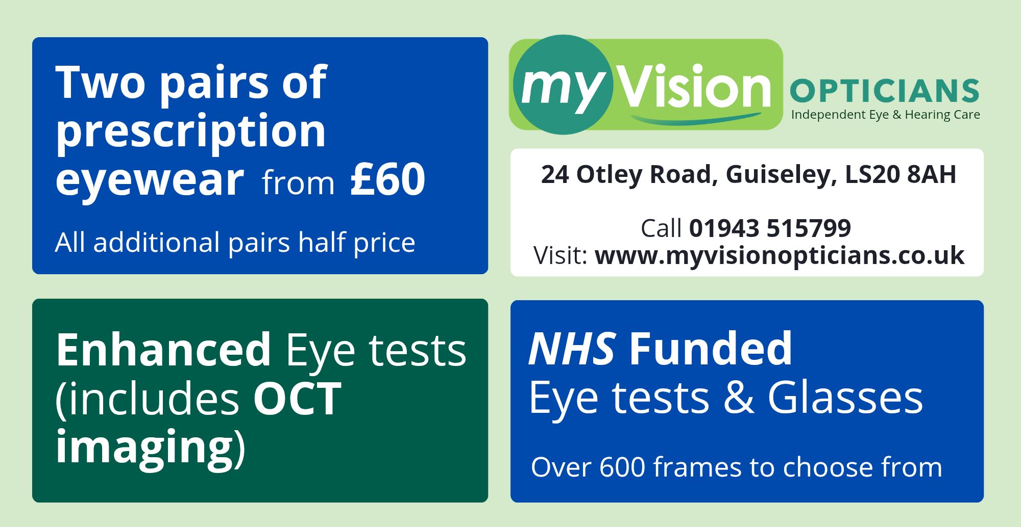 YOUR EYE TEST IS MORE THAN JUST A... - MyVision Opticians | Facebook