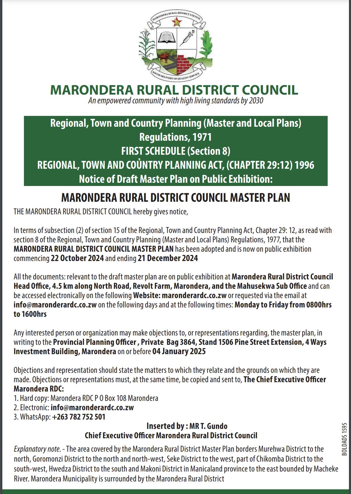 Marondera RDC | Marondera