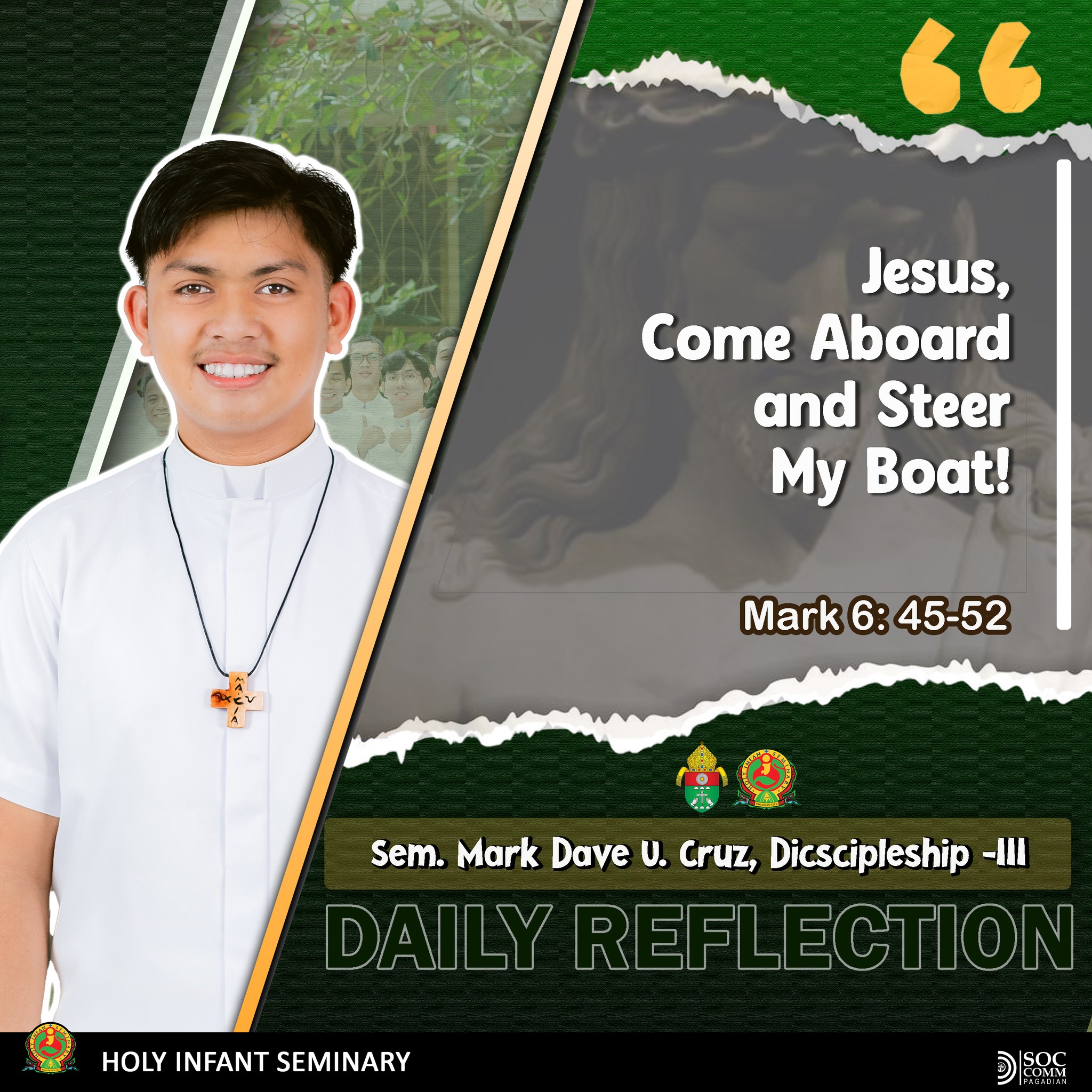 Holy - 𝗗𝗮𝗶𝗹𝘆 𝗥𝗲𝗳𝗹𝗲𝗰𝘁𝗶𝗼𝗻 | 𝗠𝗮𝗿𝗸 𝟲: 𝟰𝟱-𝟱𝟮 “𝙅𝙚𝙨𝙪𝙨, 𝙘𝙤𝙢𝙚 𝙖𝙗𝙤𝙖𝙧𝙙 𝙖𝙣𝙙 𝙨𝙩𝙚𝙚𝙧 ...