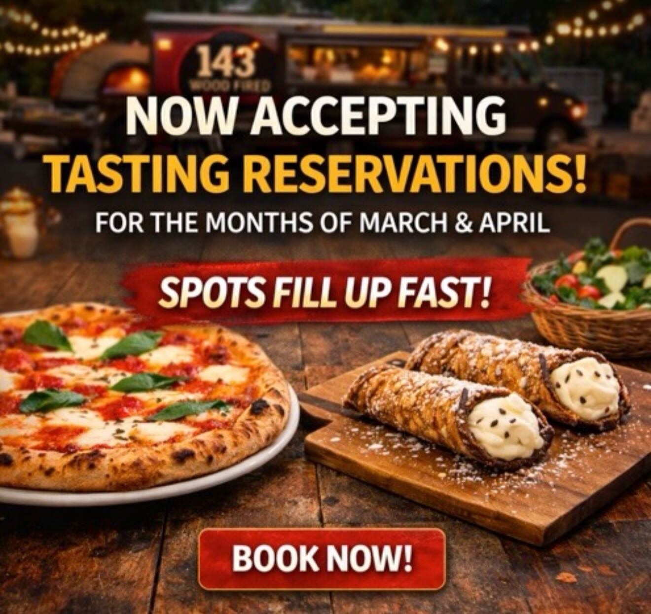 143 Wood Fired Pizza Truck & Catering | Orlando FL