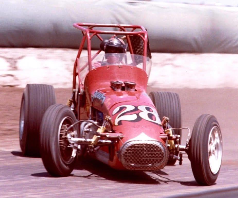 Indiana - Billy Englehart has it at full lock, during the running of ...