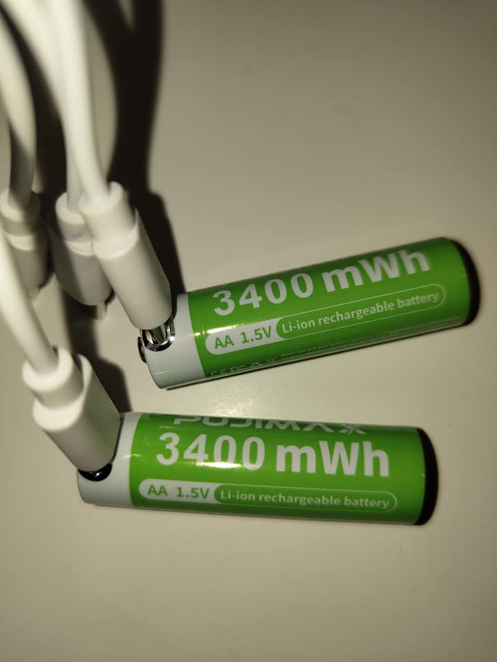 Kratax 1.5V Lithium AA Rechargeable Batteries 3500mWh with 8