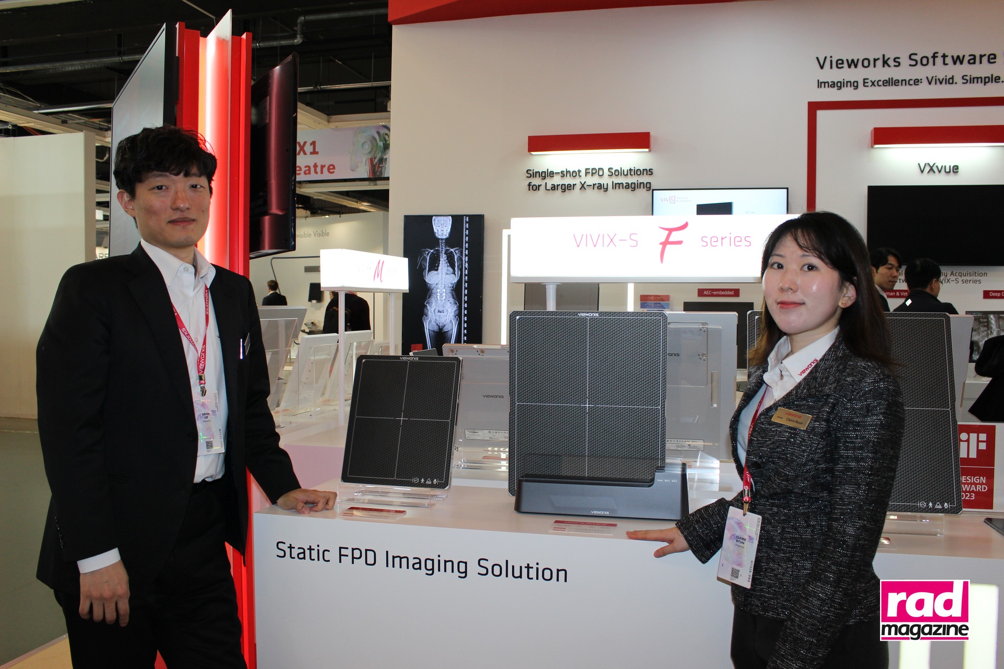 At #ECR2024 on the Vieworks stand with Vivix-S F series detectors