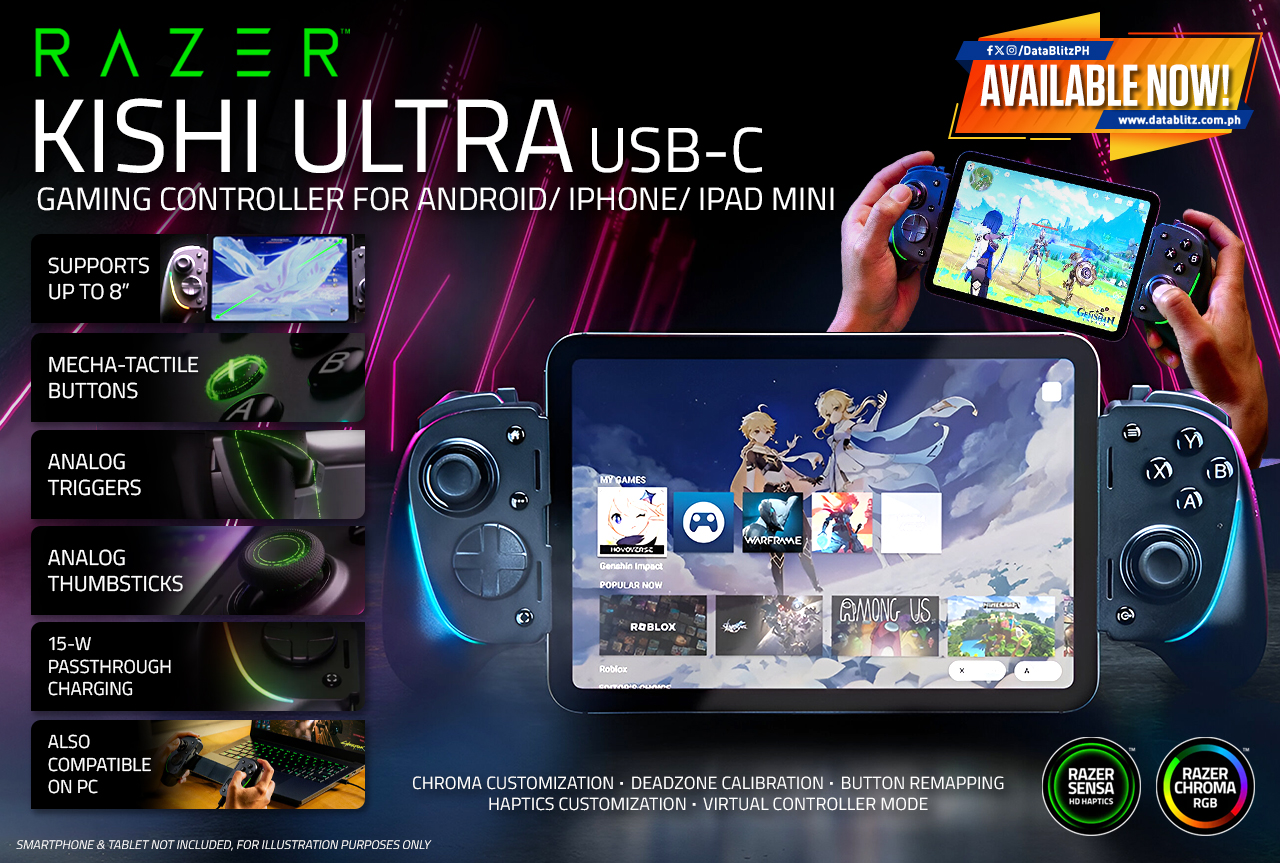 DataBlitz - CONSOLE GAMING IMMERSION! 🎮 🕹️ Razer Kishi Ultra USB-C ...