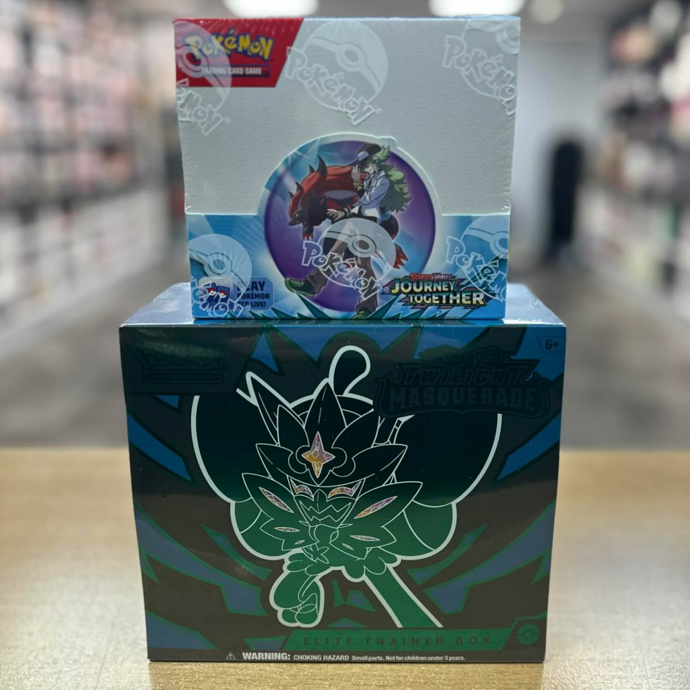 journey together booster box etb Pokemon Center Elite Trainer (ETB) American Deals TCG counter dice Pokemon Scarlet Violet Journey Together