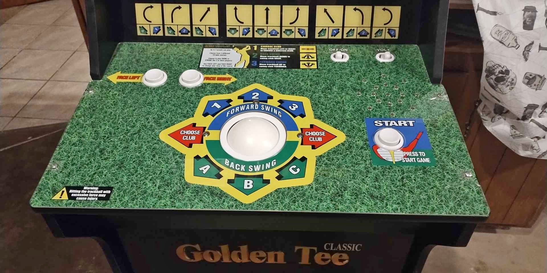 Arcade 1up Golden Tee classic control deck - Games - Woodstock ...