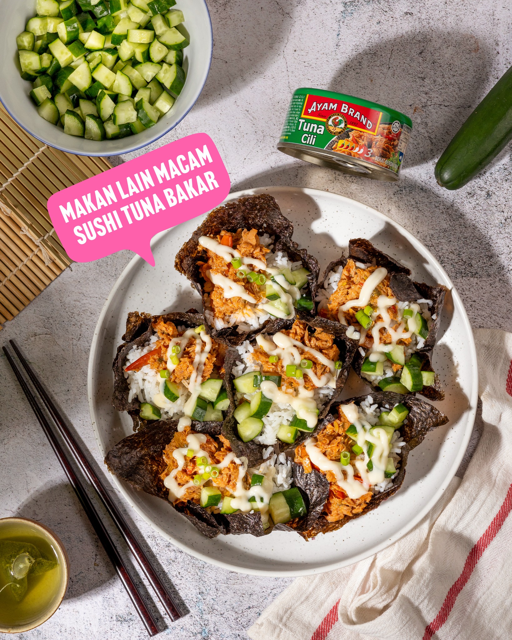 Ayam - 🍣🔥Jom makan sushi tapi lain macam! Sushi Tuna Bakar ni confirm ...