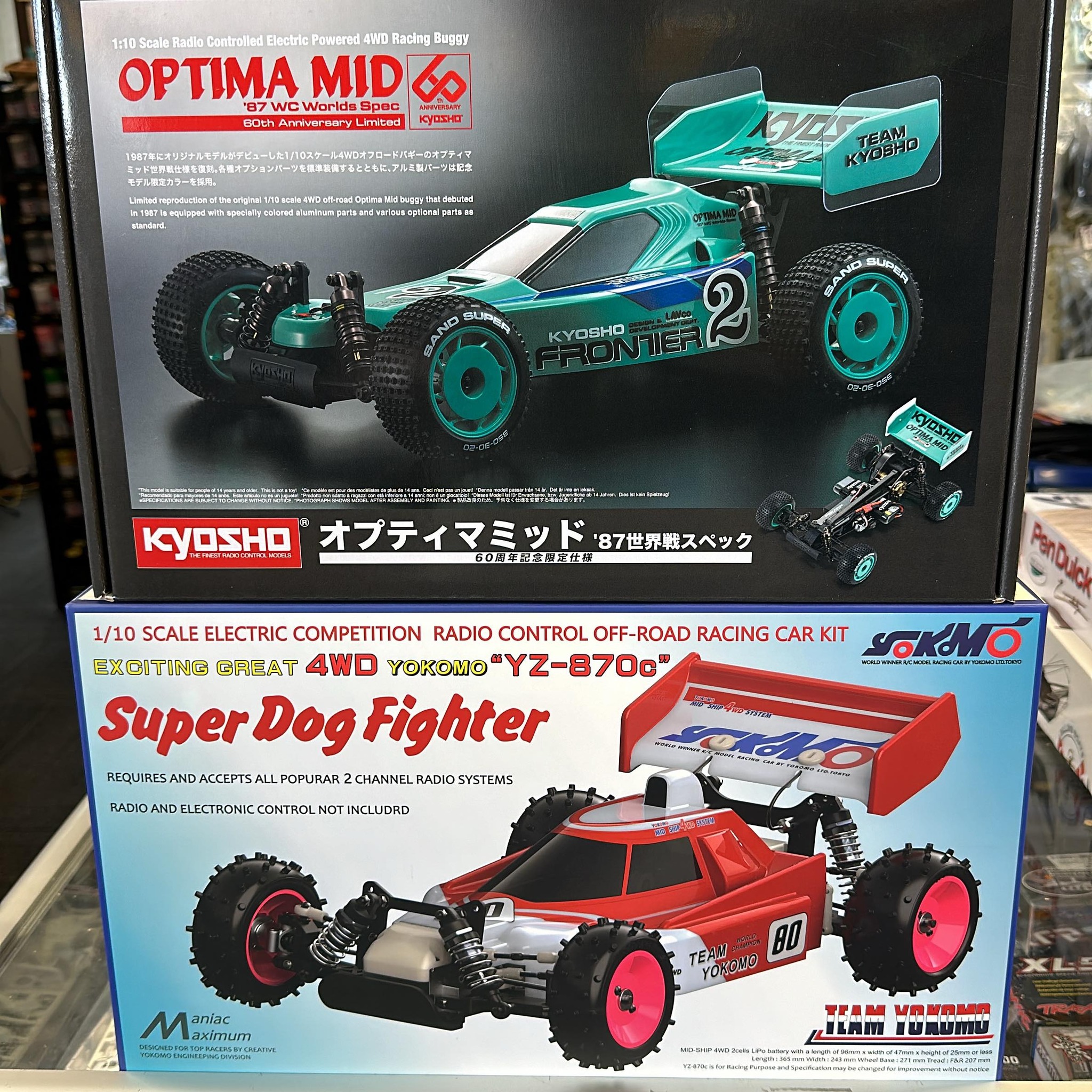Kyosho Optima Mid '87 Worlds Spec 4wd racing buggy