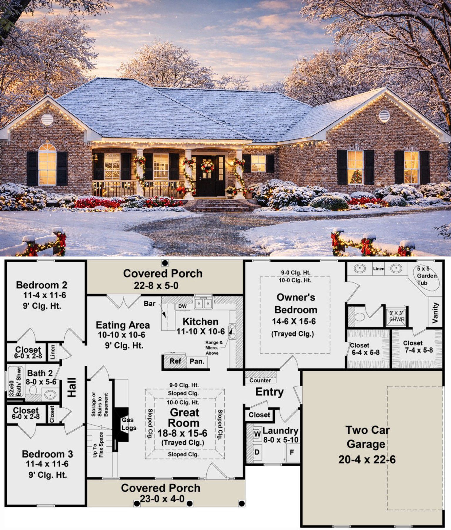 Dream - Country Home Plan – 1,800 Sq Ft | 3 Bedrooms & 2 Bathrooms ...