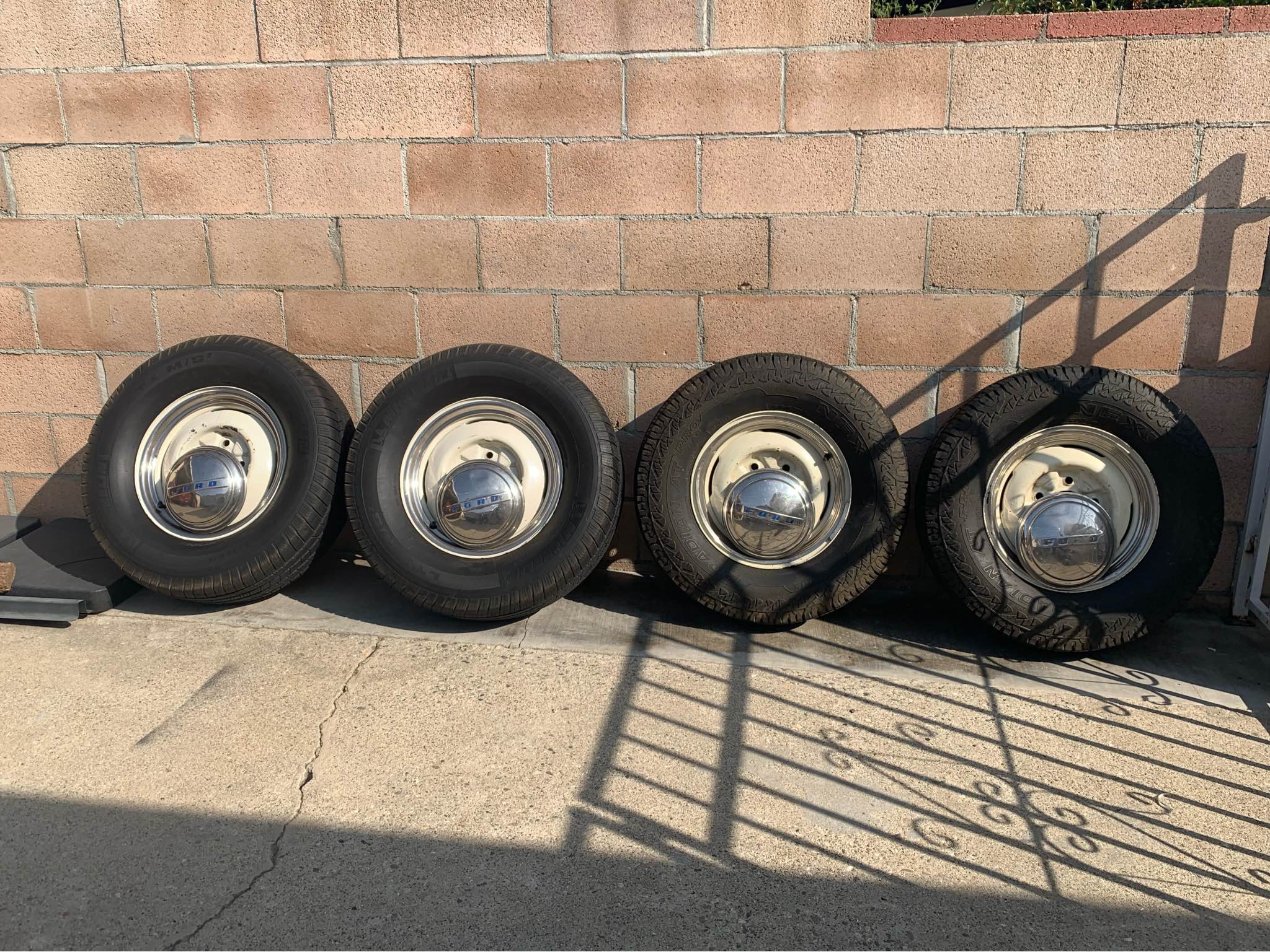 1954 ford f100 vintage rims. - Car Wheels, Tires & Parts - Baldwin Park ...