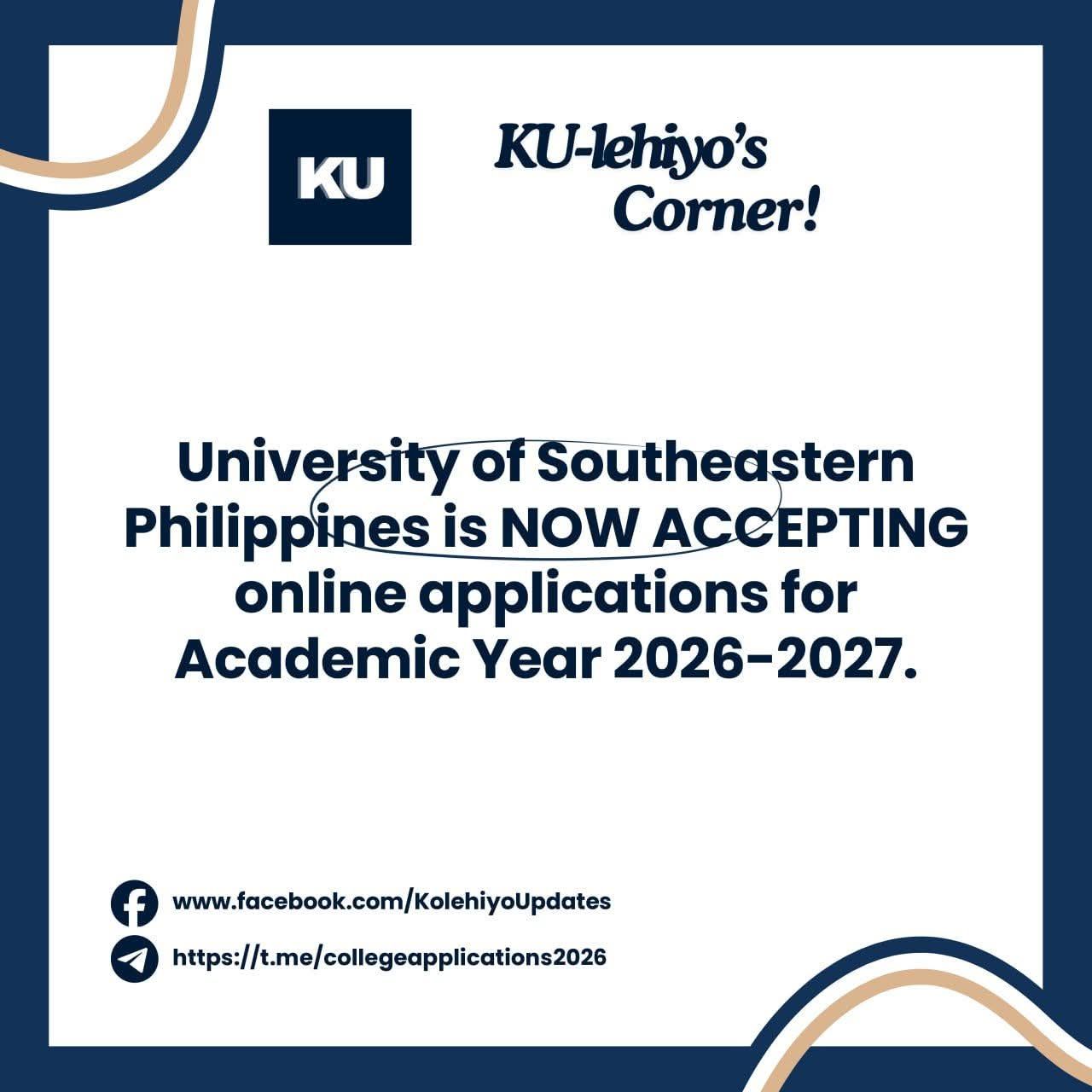 Kolehiyo - #KUlehiyosCorner | USEP CLOSES ON SATURDAY! University of ...