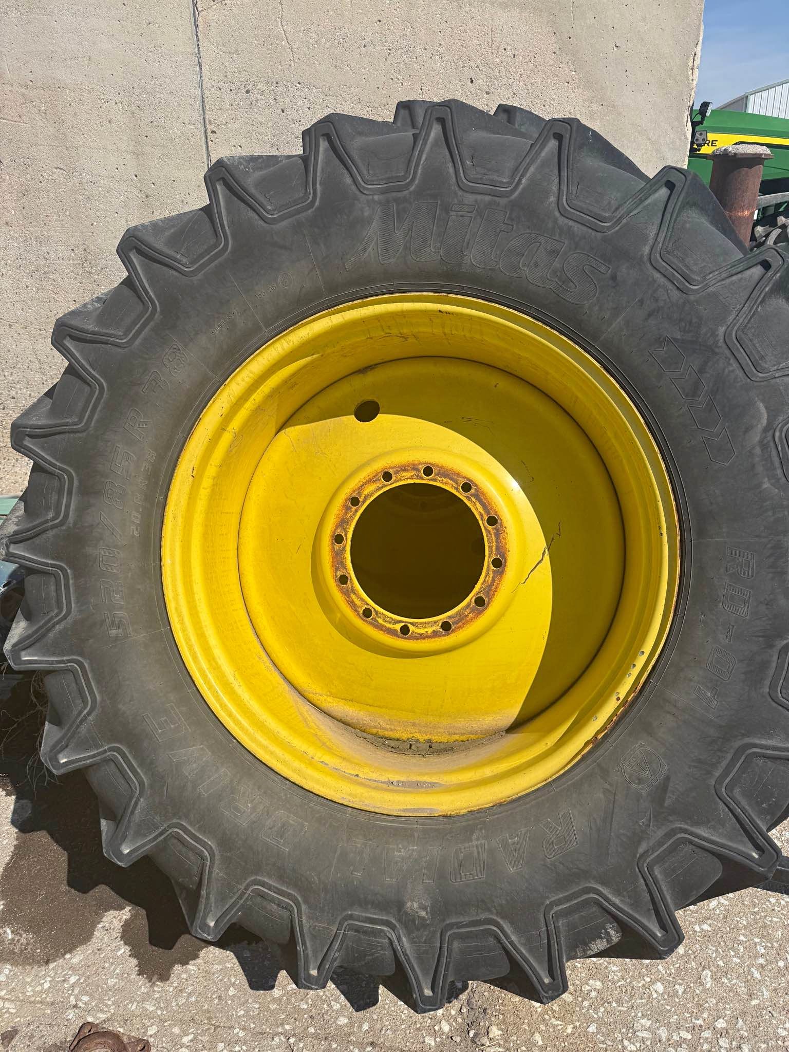 Mitas 520/85/38 sprayer float tires + rims - Car Wheels, Tires & Parts ...