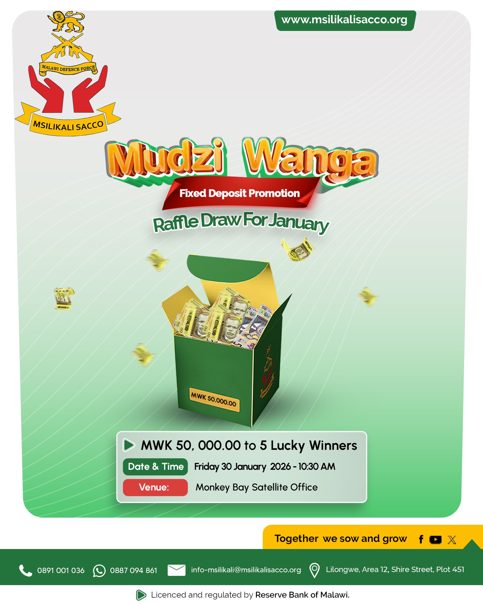 🔔 Get ready ;... - Msilikali Savings and Credit Cooperative | Facebook