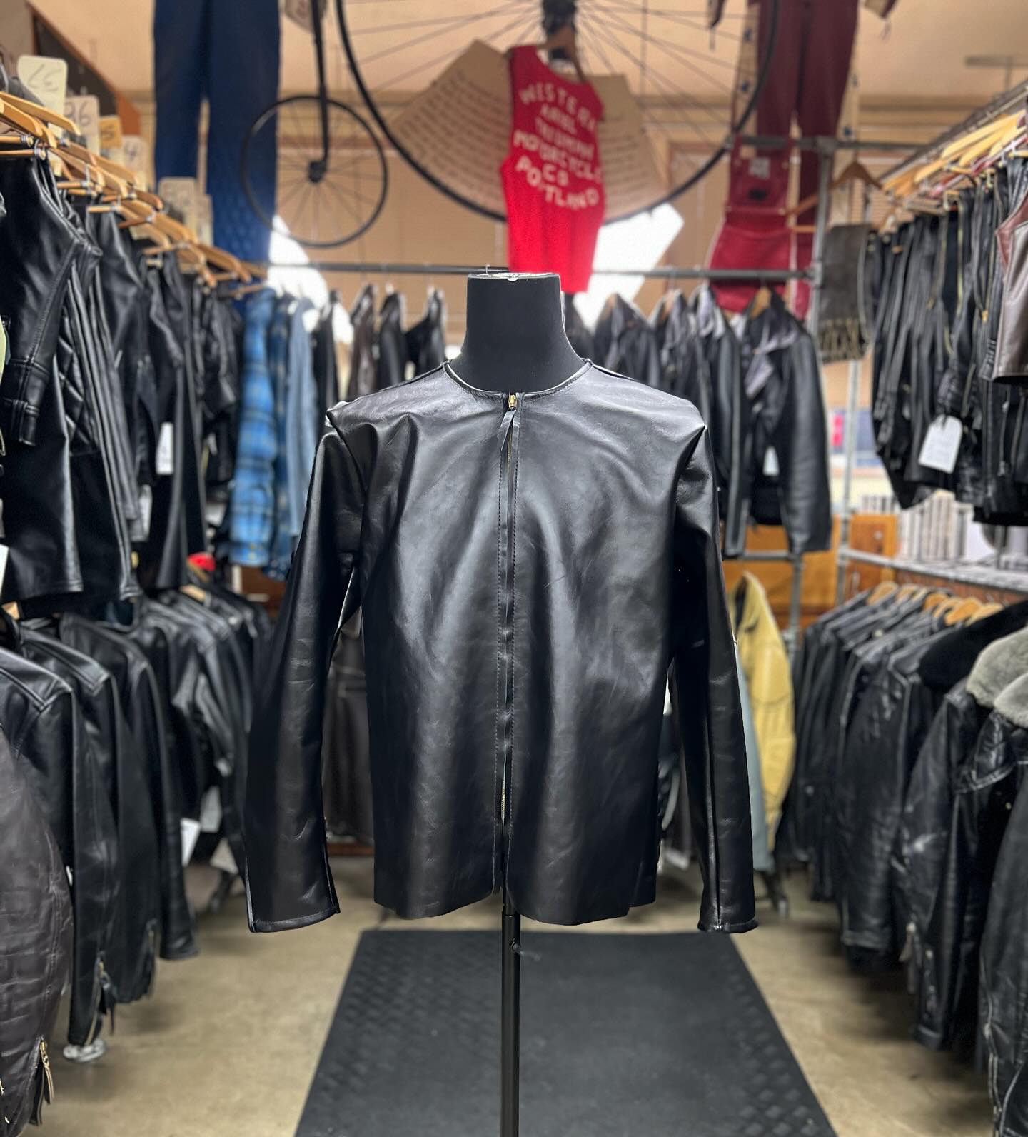 Custom horsehide k9 shirt by Langlitz Leathers