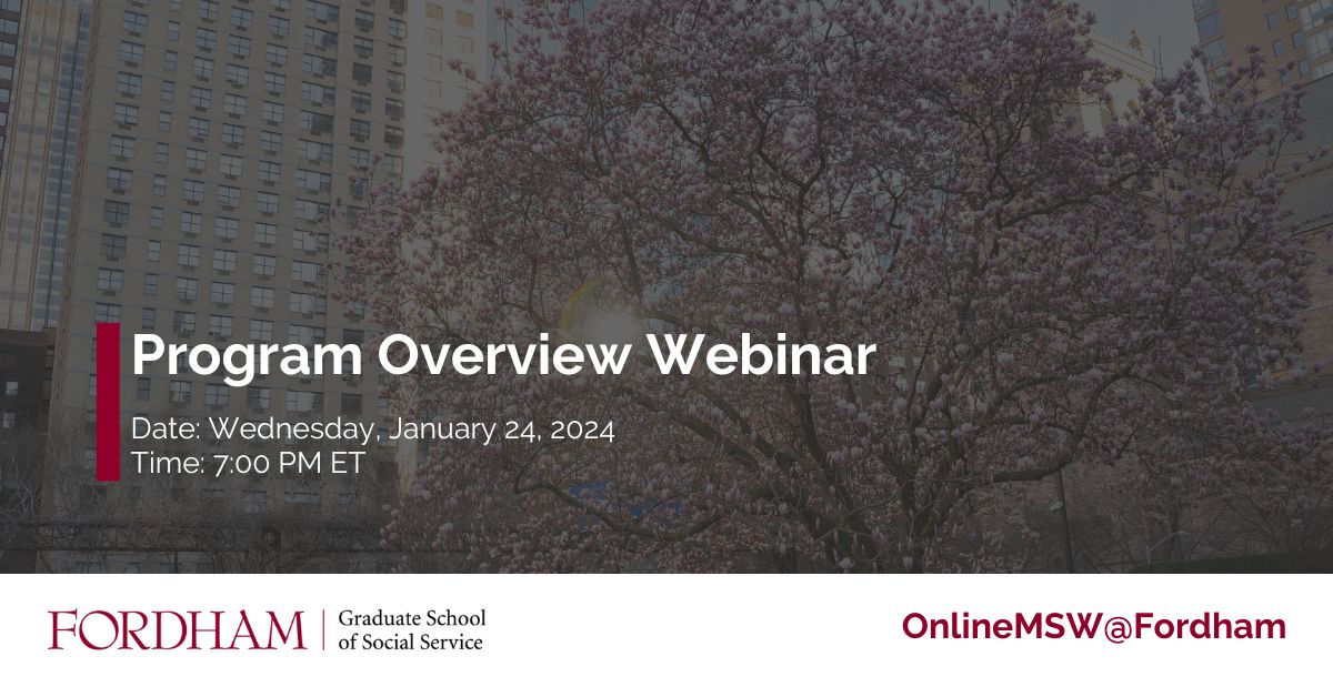 Online MSW at Fordham