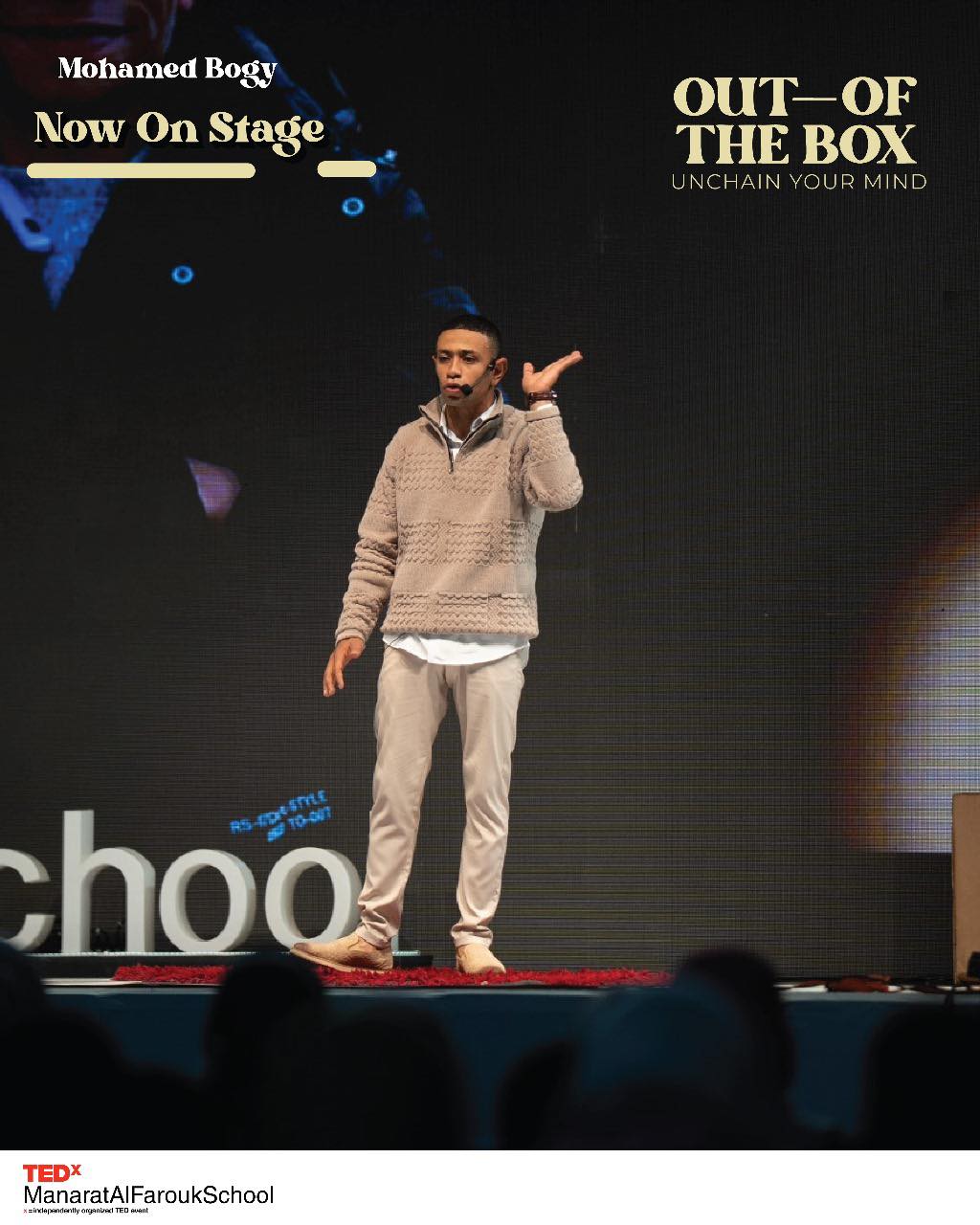 Bogy turned his challenges... - TEDxManaratAlFaroukSchool | Facebook