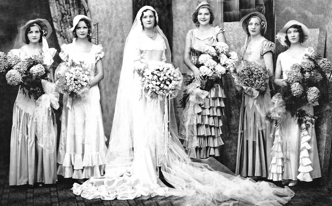 Old Hollywood Wedding Attire Restored — Part 2 In this second collection, we continue restoring and recreating the wedding attire worn by some of Old Hollywood's most memorable couples on their wedding