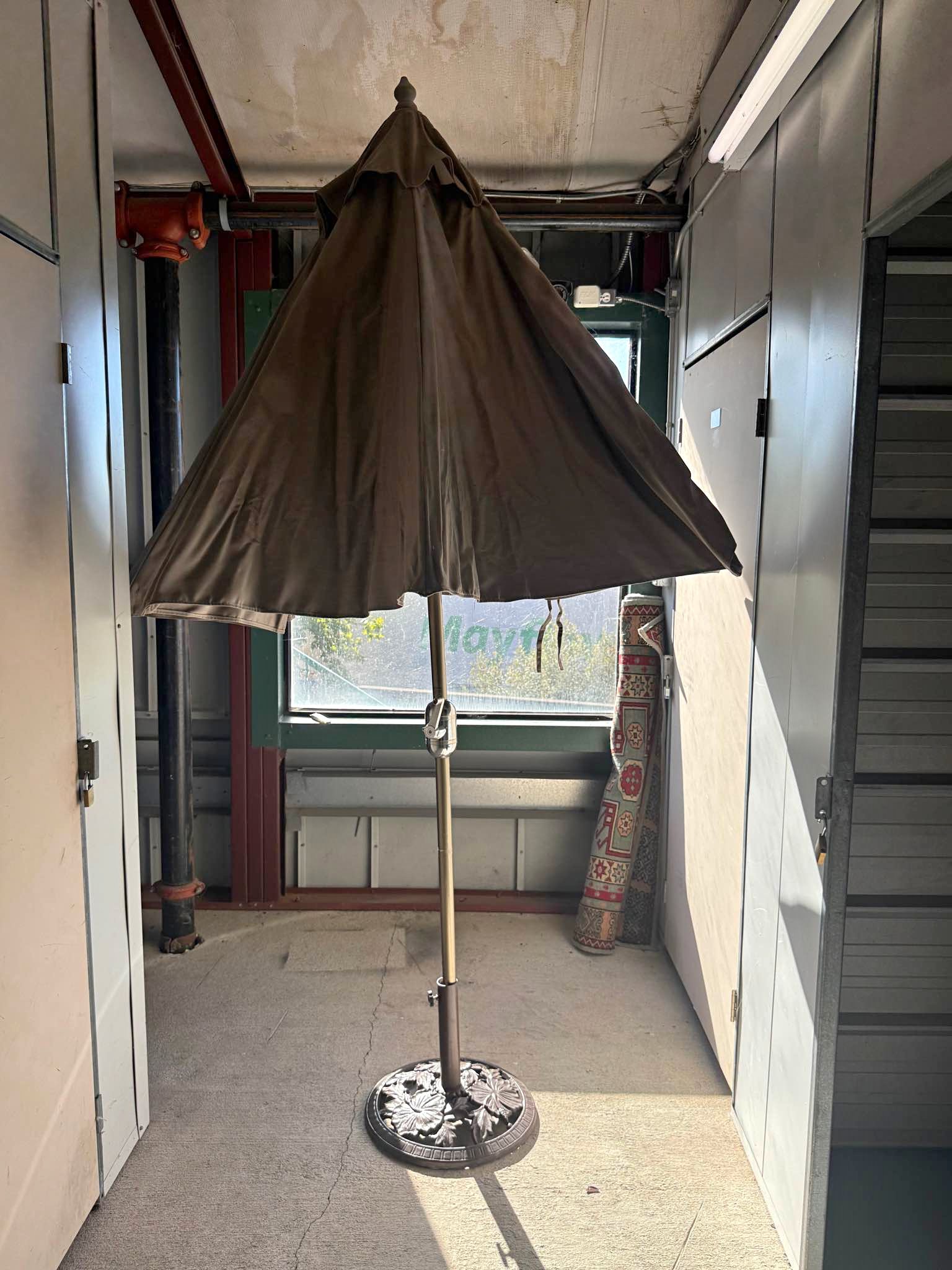 hamilton patio umbrella Treasure Garden  11 ft Octagonal Outdoor (High-Perform Transform your outdoor area with this stunning 15ft Double Umbrella Hamilton Bay Patio Set