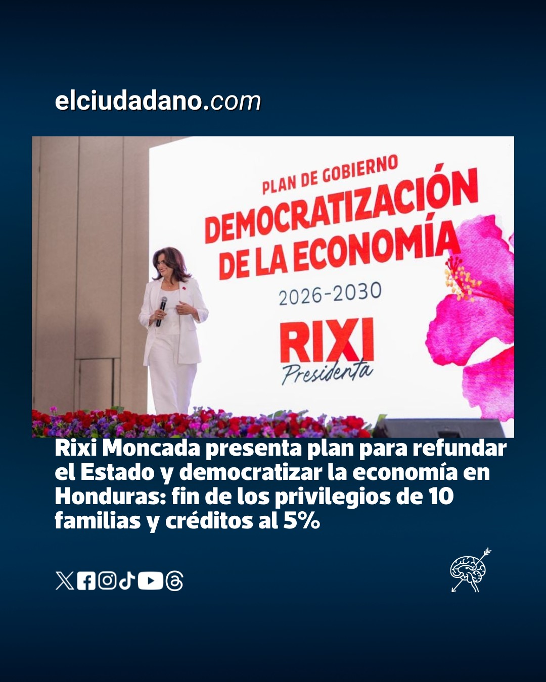 El - La candidata a la presidencia de Honduras por el Partido Libertad ...