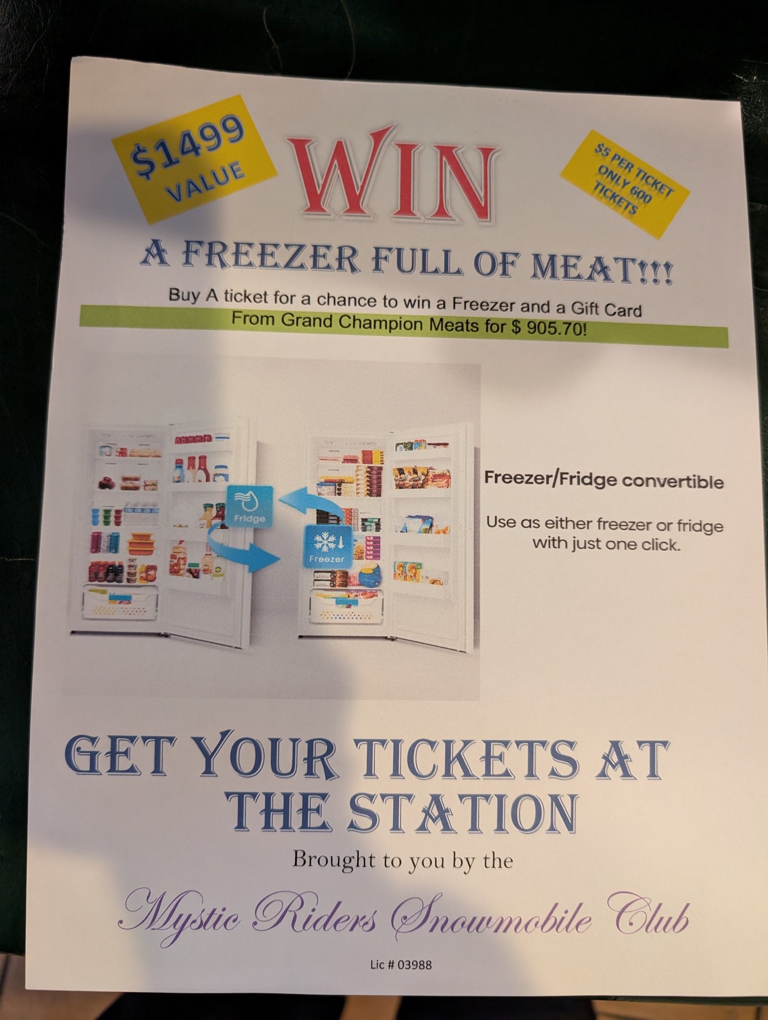 Long - WHAT? Who couldn't use that. A freezer full of meat raffle at ...
