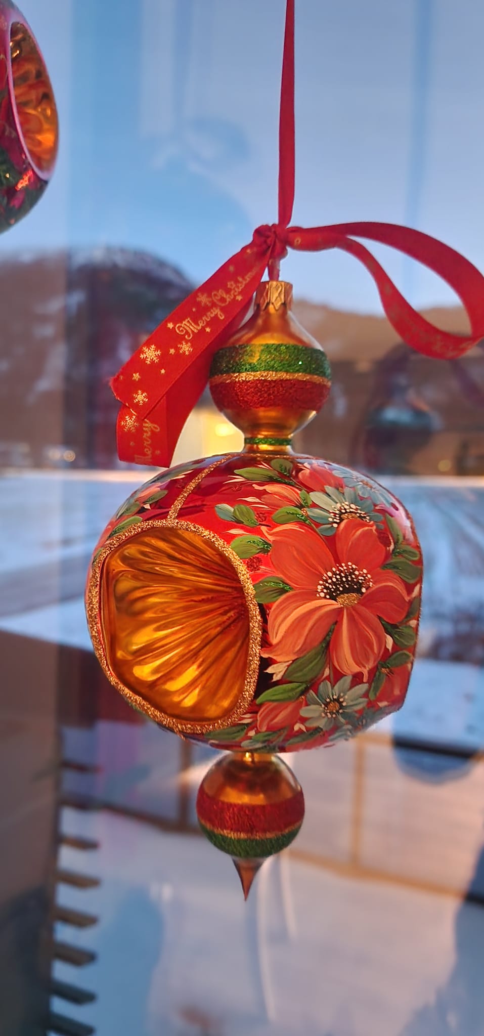 Björk ‚Fossora' colour glass christmas ornament designed by