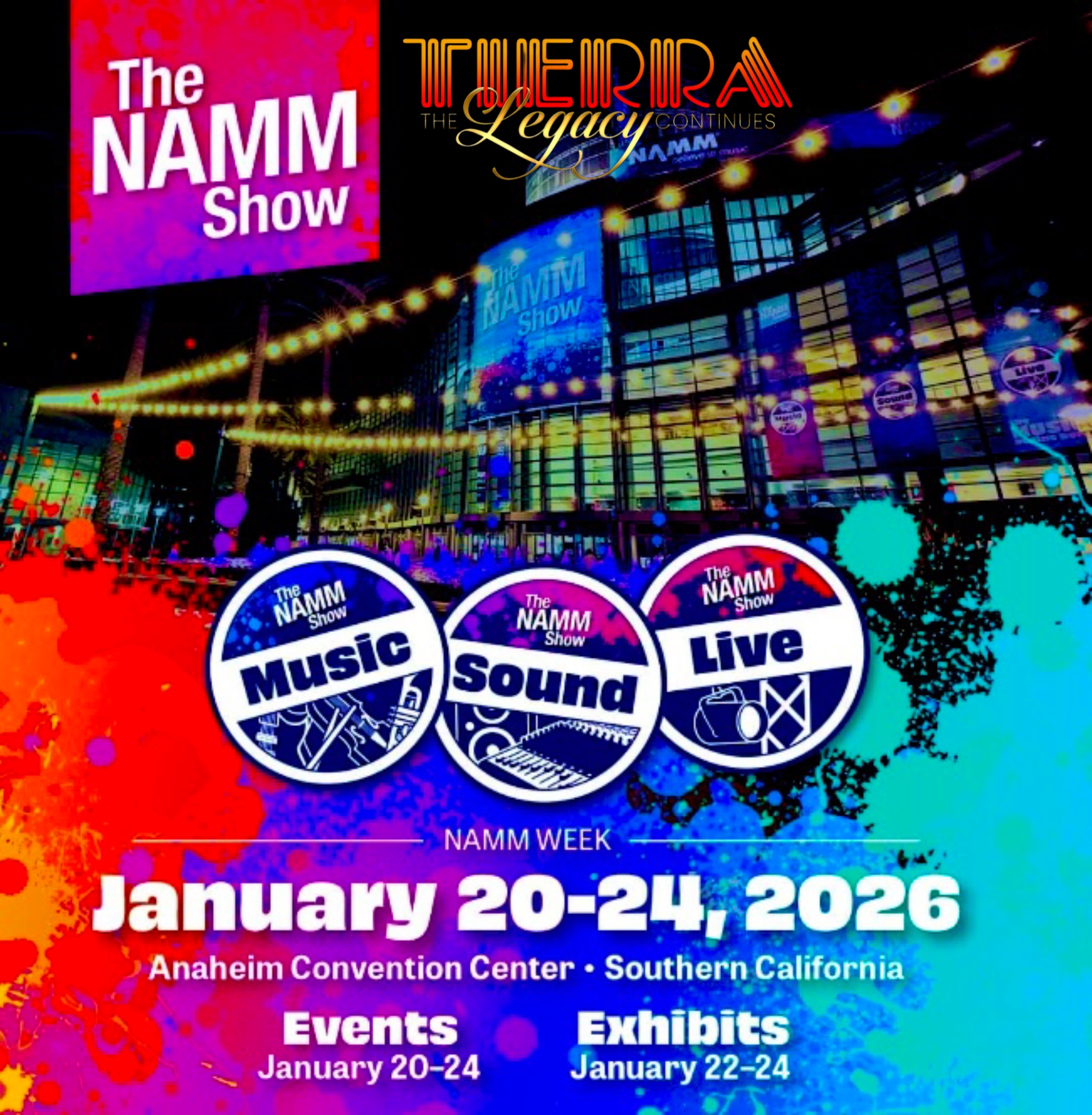 THE NAMM SHOW (TIERRA Representing DUNLOP) 125th anniversary of NAMM