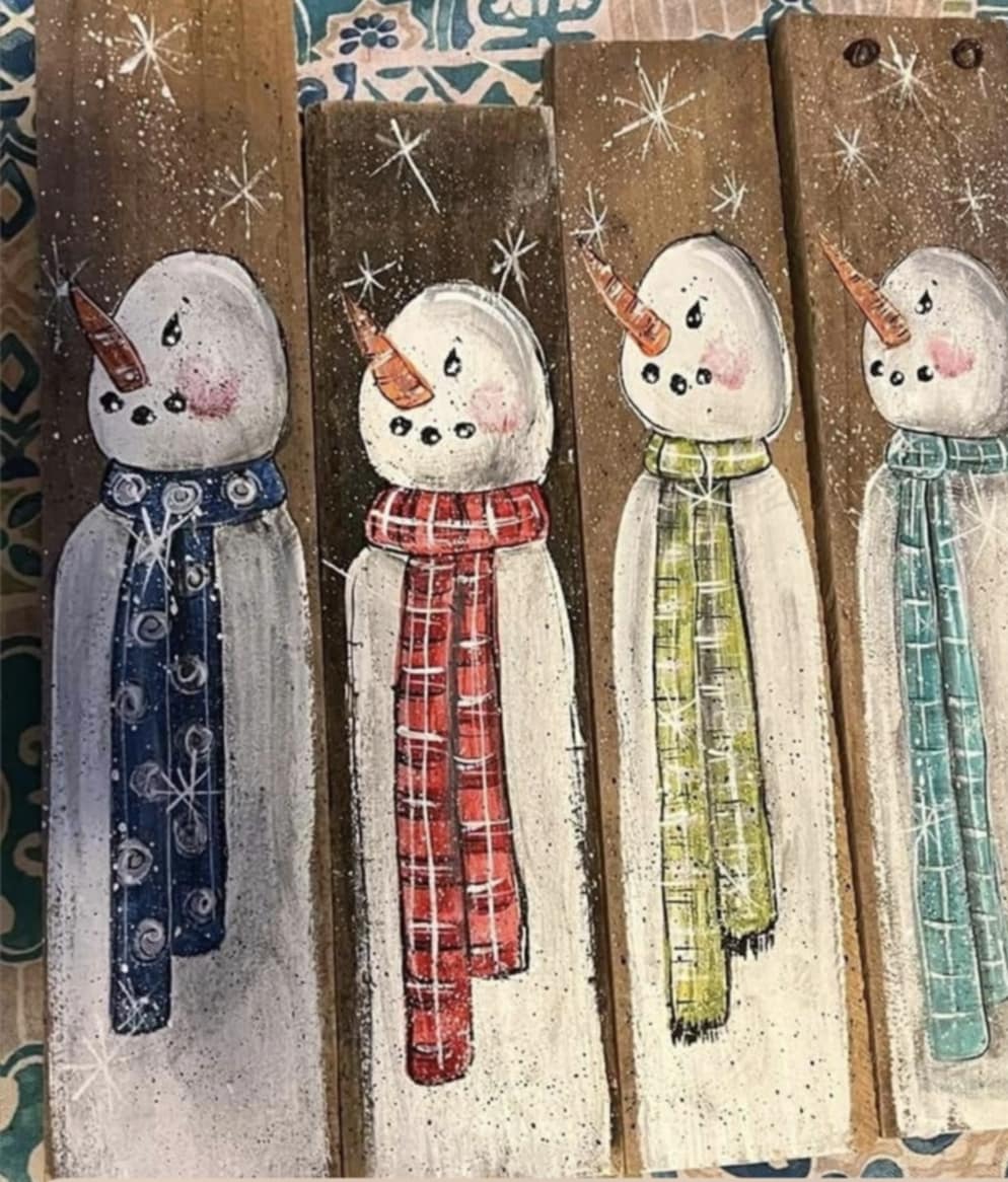 Holiday Pallet Board Painting