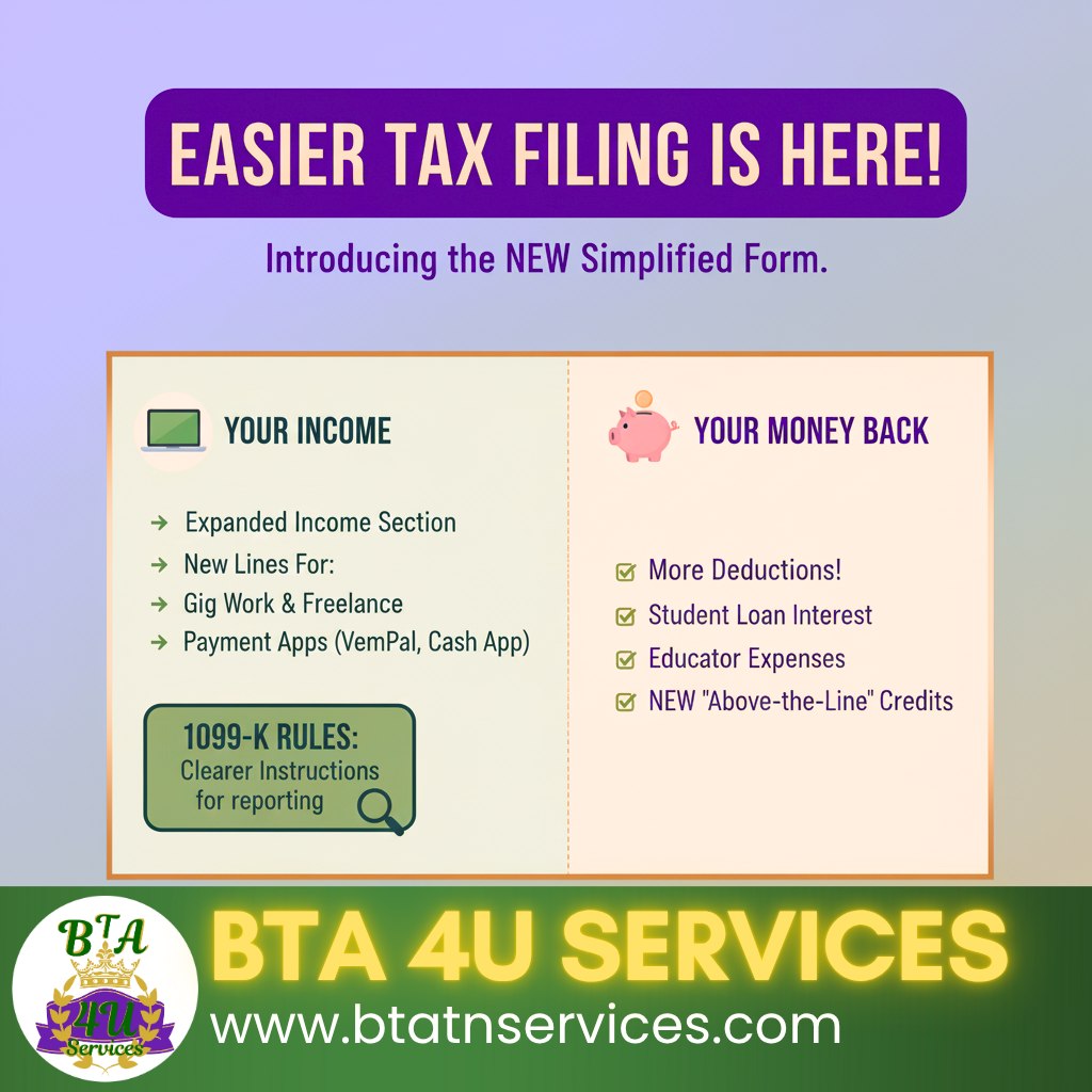 BTA TN Services - Easier Tax Filing Is Finally Here! ... | Facebook