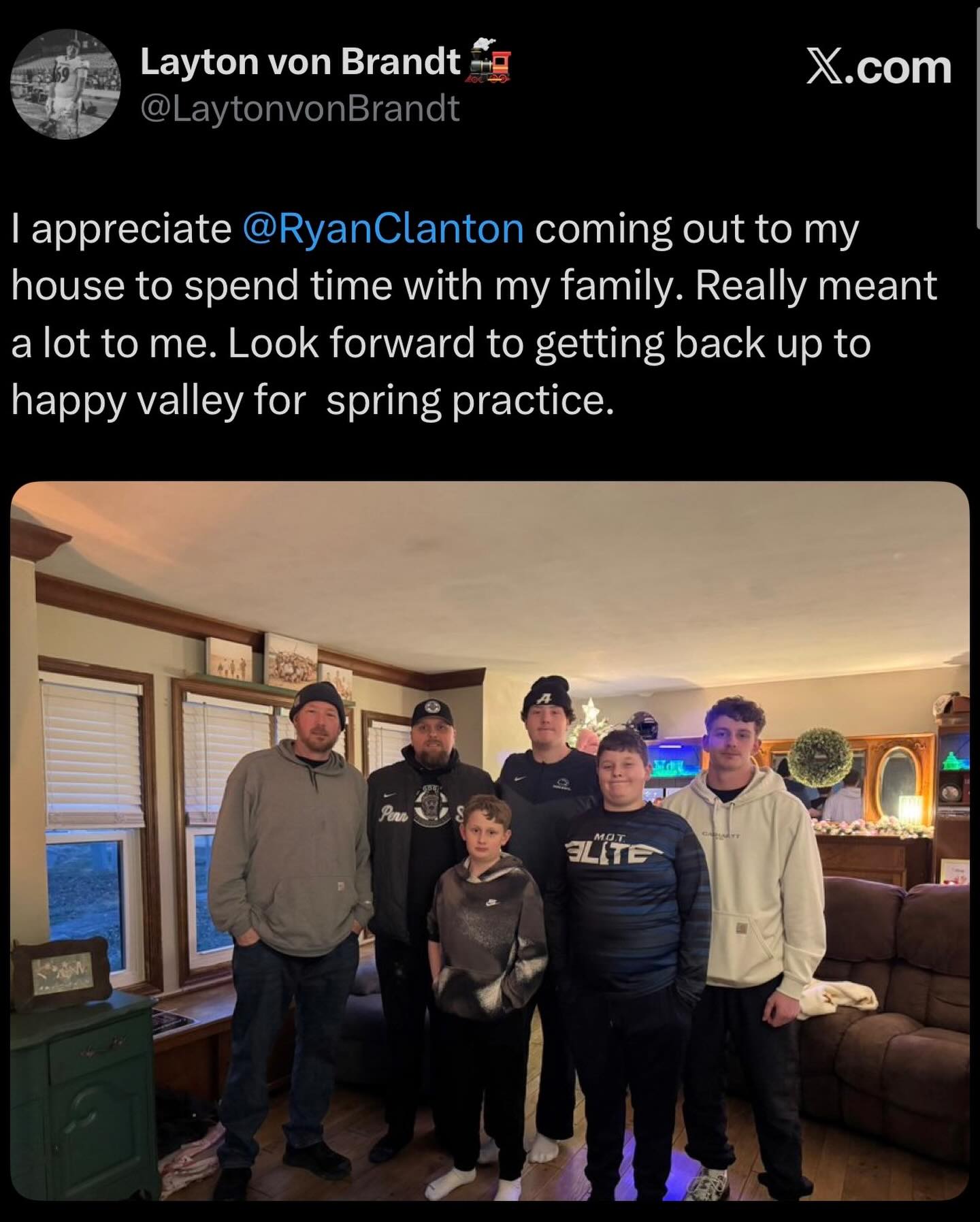 Basic - New Penn State OL coach Ryan Clanton paid a visit to one-time ...