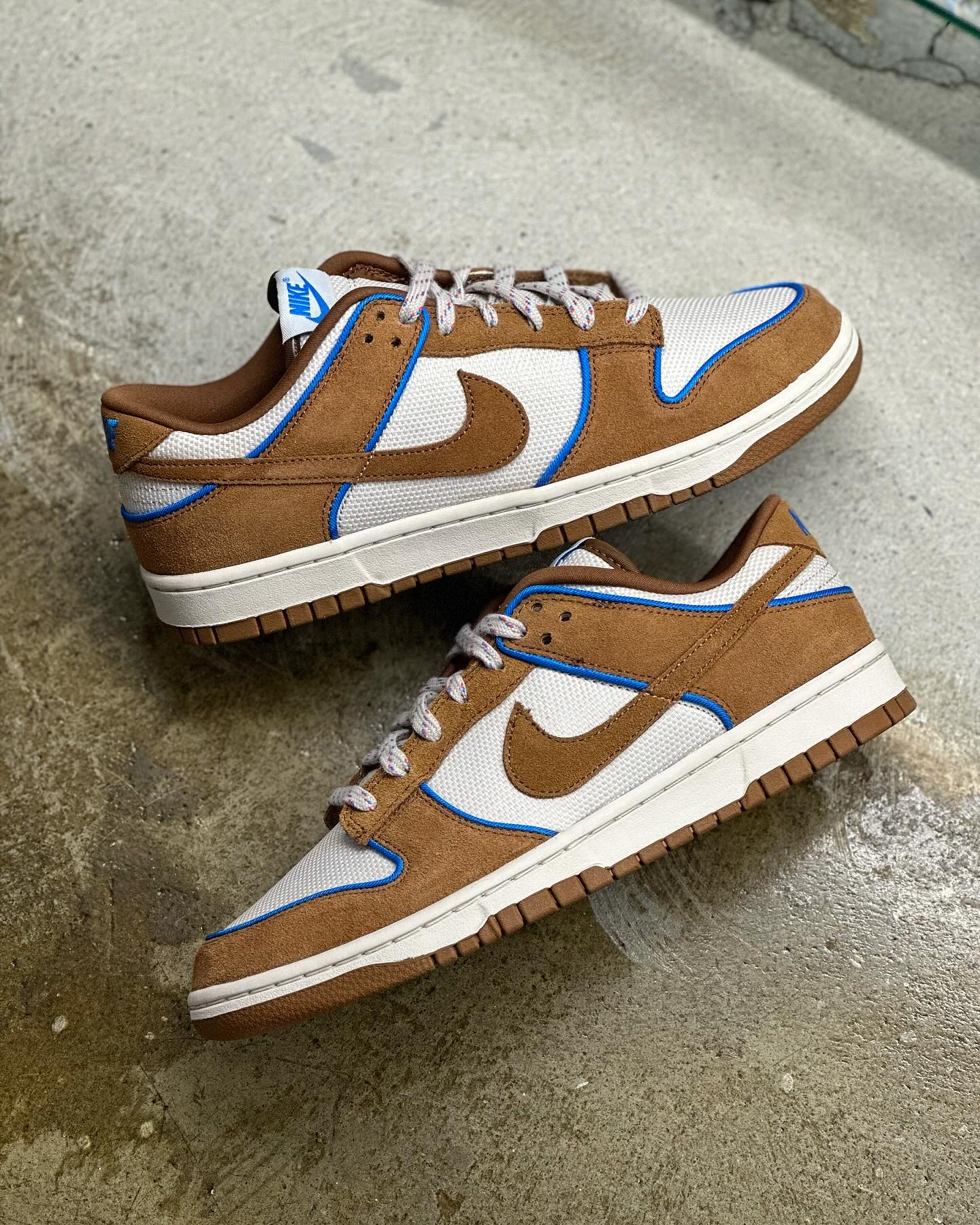 ? Pairs of the Nike Dunk Low Premium “Light British Tan” drop 