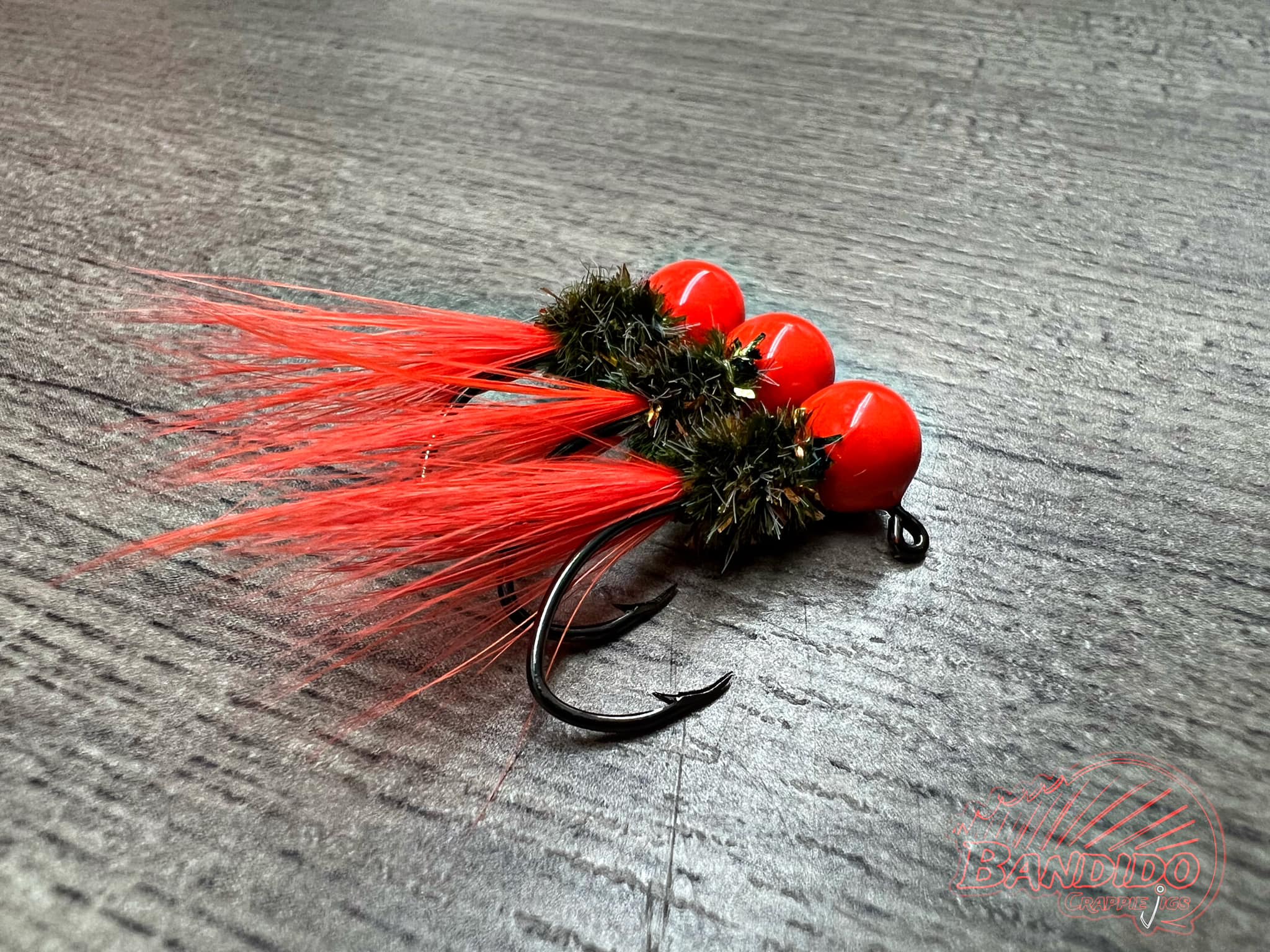 11 Jig Da Pesca Killer Jigs 1/16 Oz Testa Rotonda Con Ami Rossi Per Crappie E Persico