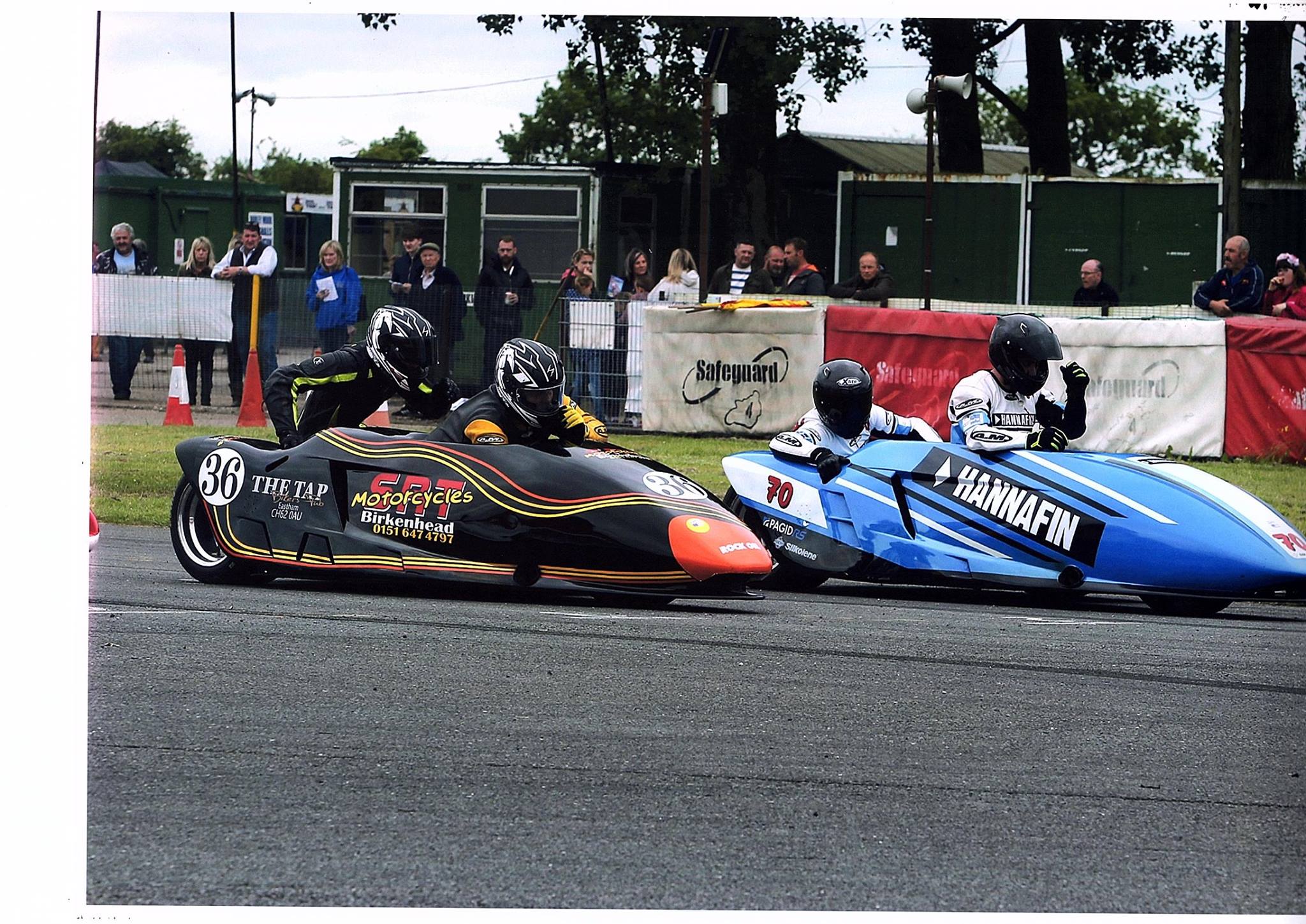 SRT Motorcycles - Ray and Neil racing at Darley Moore with...