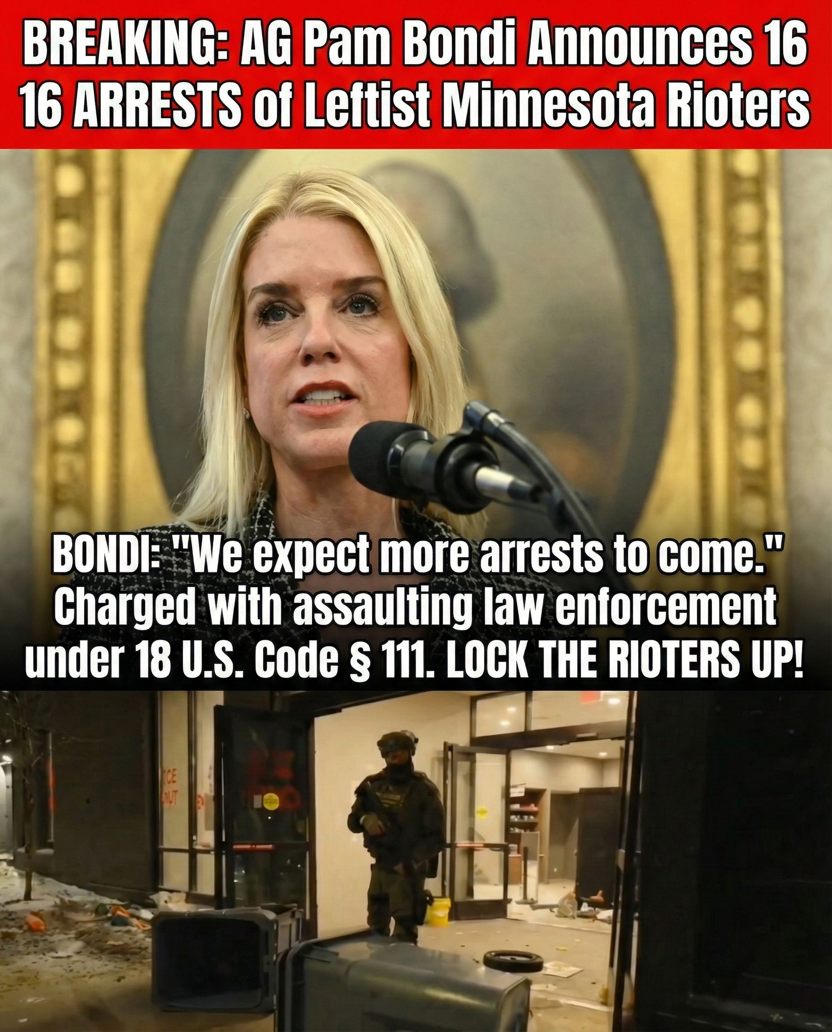 🚨 BREAKING: AG Pam Bondi... - United States of America | Facebook