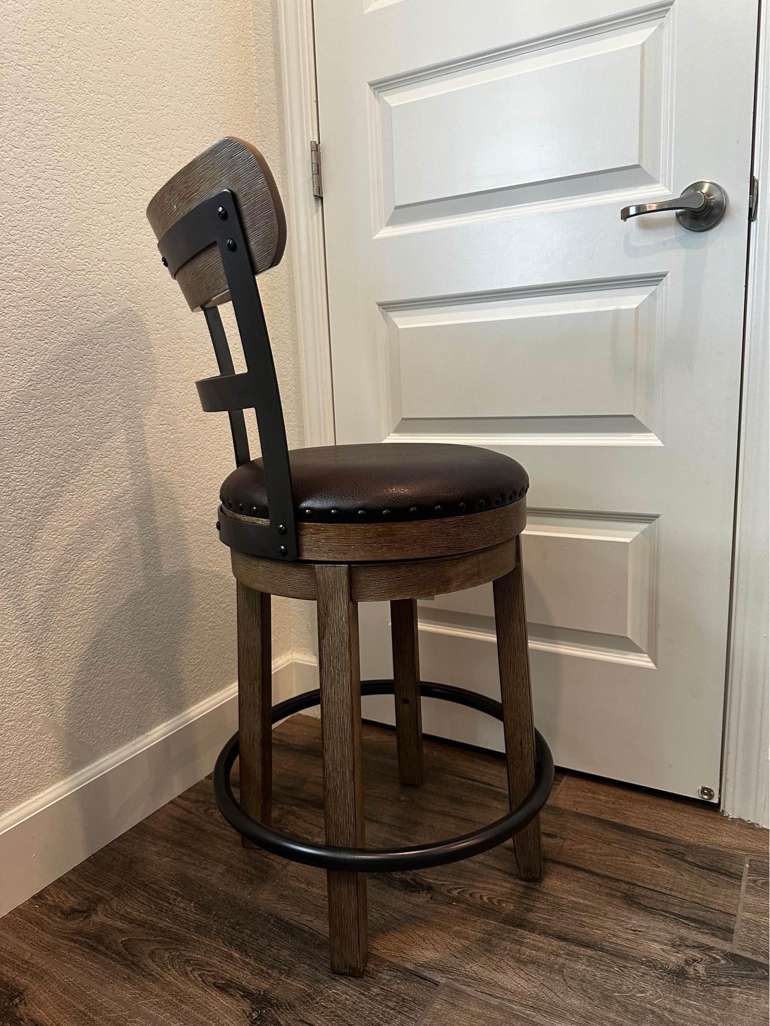 Brand New Signature Design by Ashley counter height barstool brown
