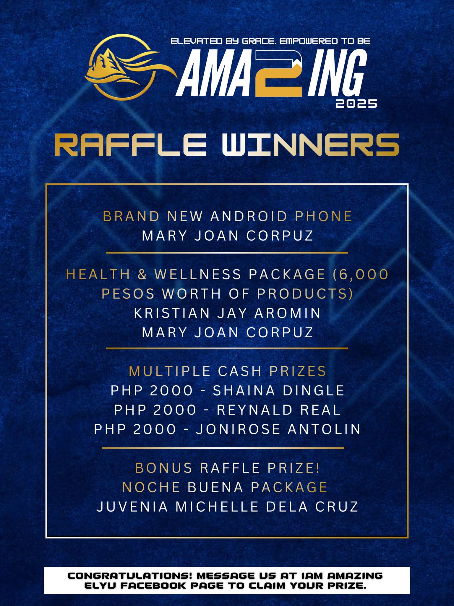 IAM - Congratulations to our Raffle Winners! 🎊 Thank you for being part ...
