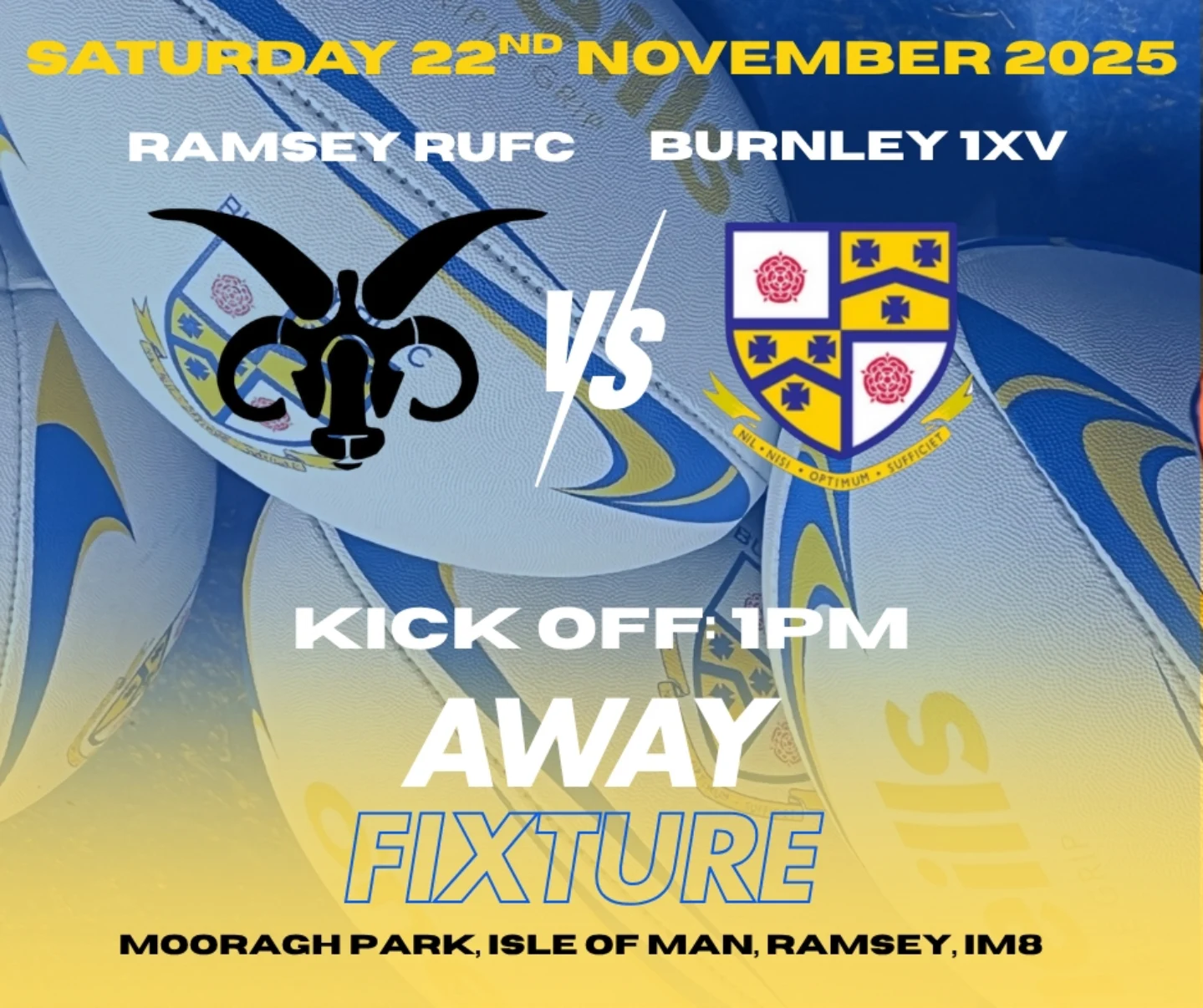 Burnley RUFC - 🔵🟡 THIS WEEKS SENIOR RUGBY 🔥 Both sides... | Facebook