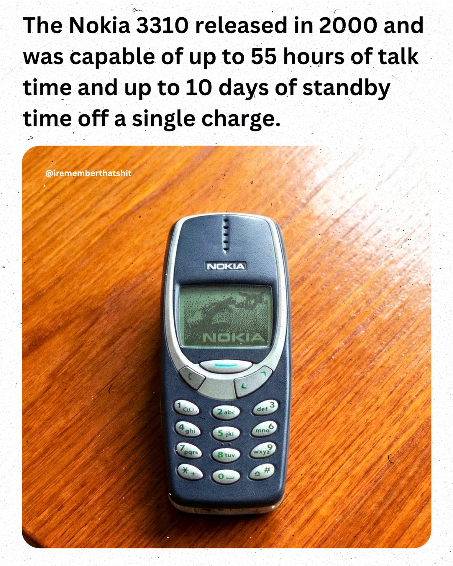 swear this phone stayed charged longer... - Irememberthatshit | Facebook