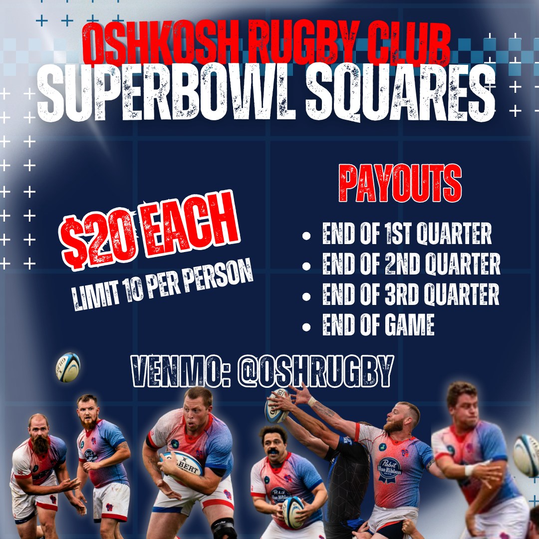 We are doing squares!! For... - Oshkosh Rugby Football Club | Facebook