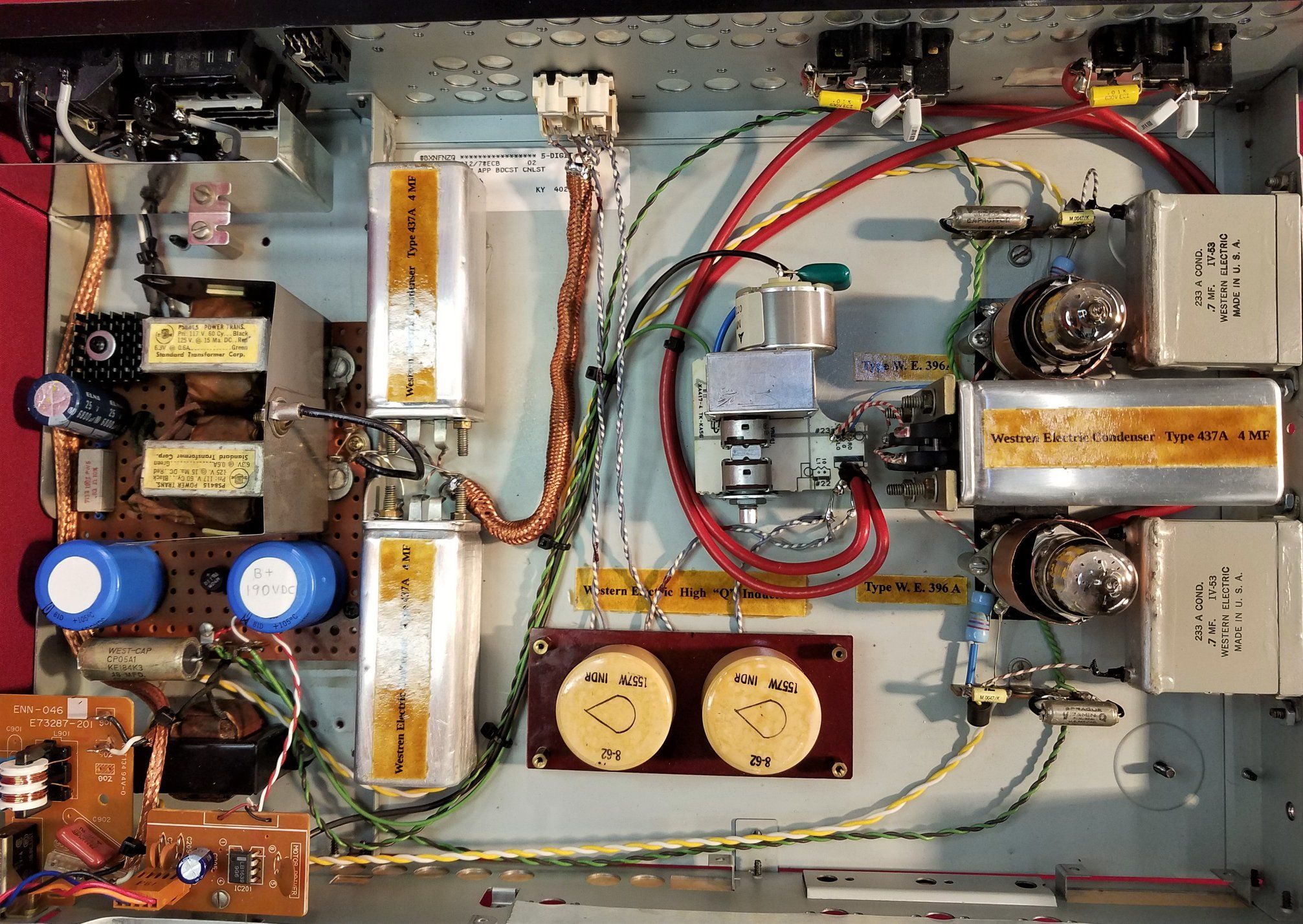 Western Electric signal path and sound with 396a tubes