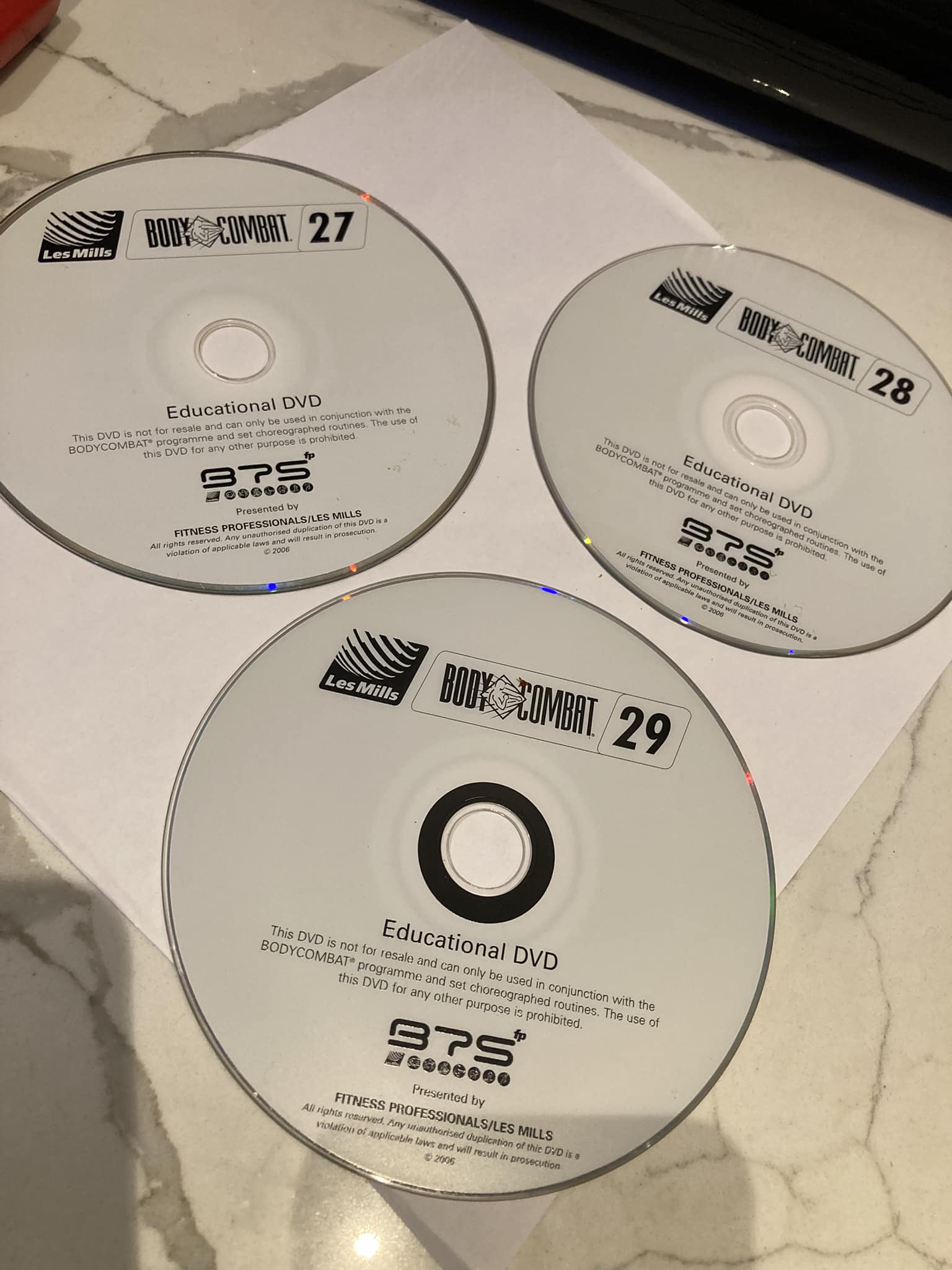 Classic DVD's Bodycombat's 27 - 28 and 29 Just the dvds relive