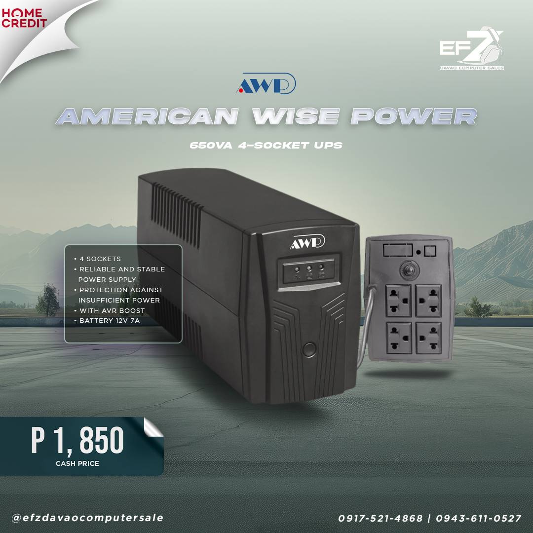 Efz - Keep your devices protected with the AWP 650VA UPS, ensuring ...