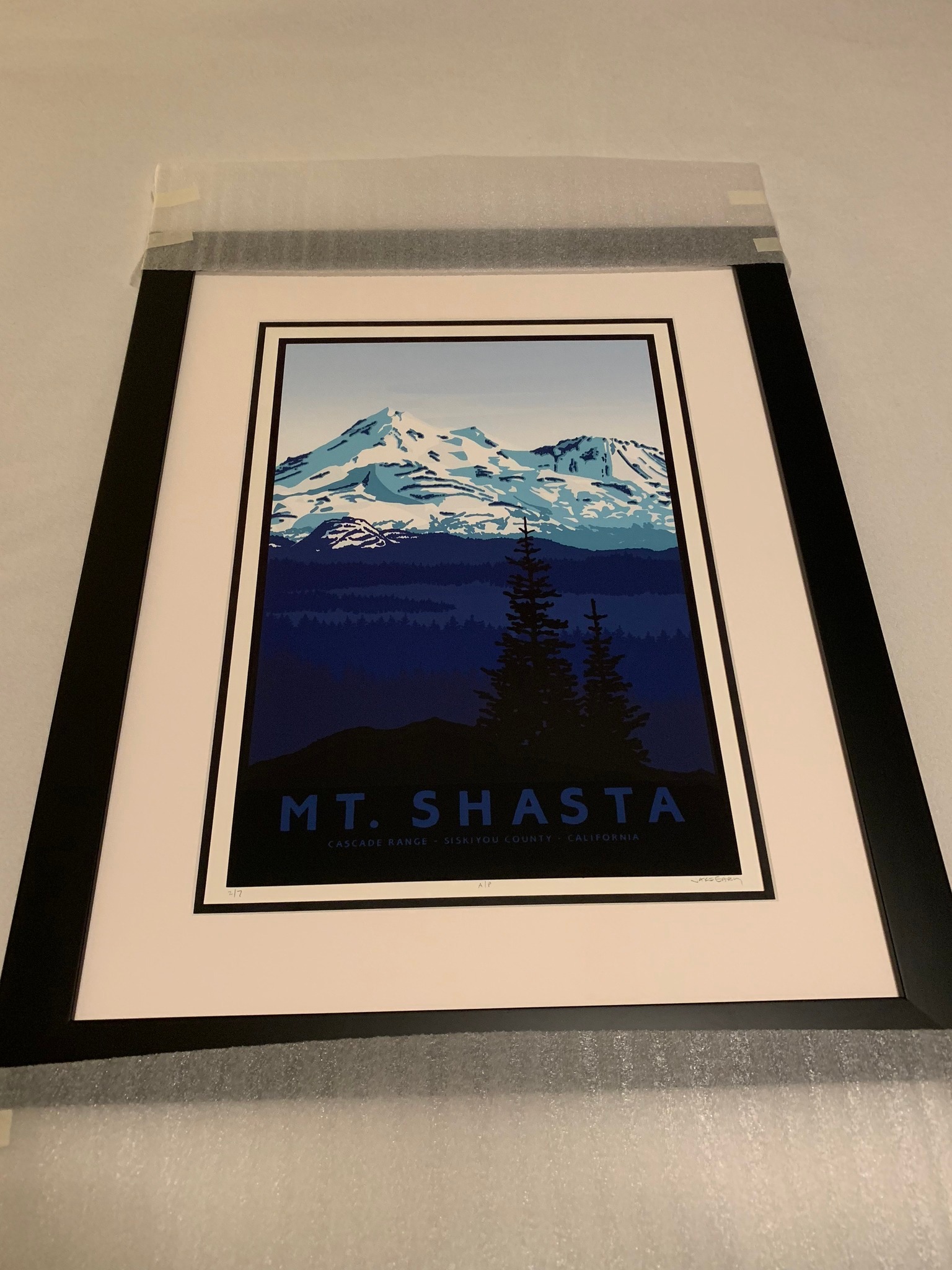 Jake Early “Mt. Shasta” AP #2 Framed Limited Edition Art - Posters ...