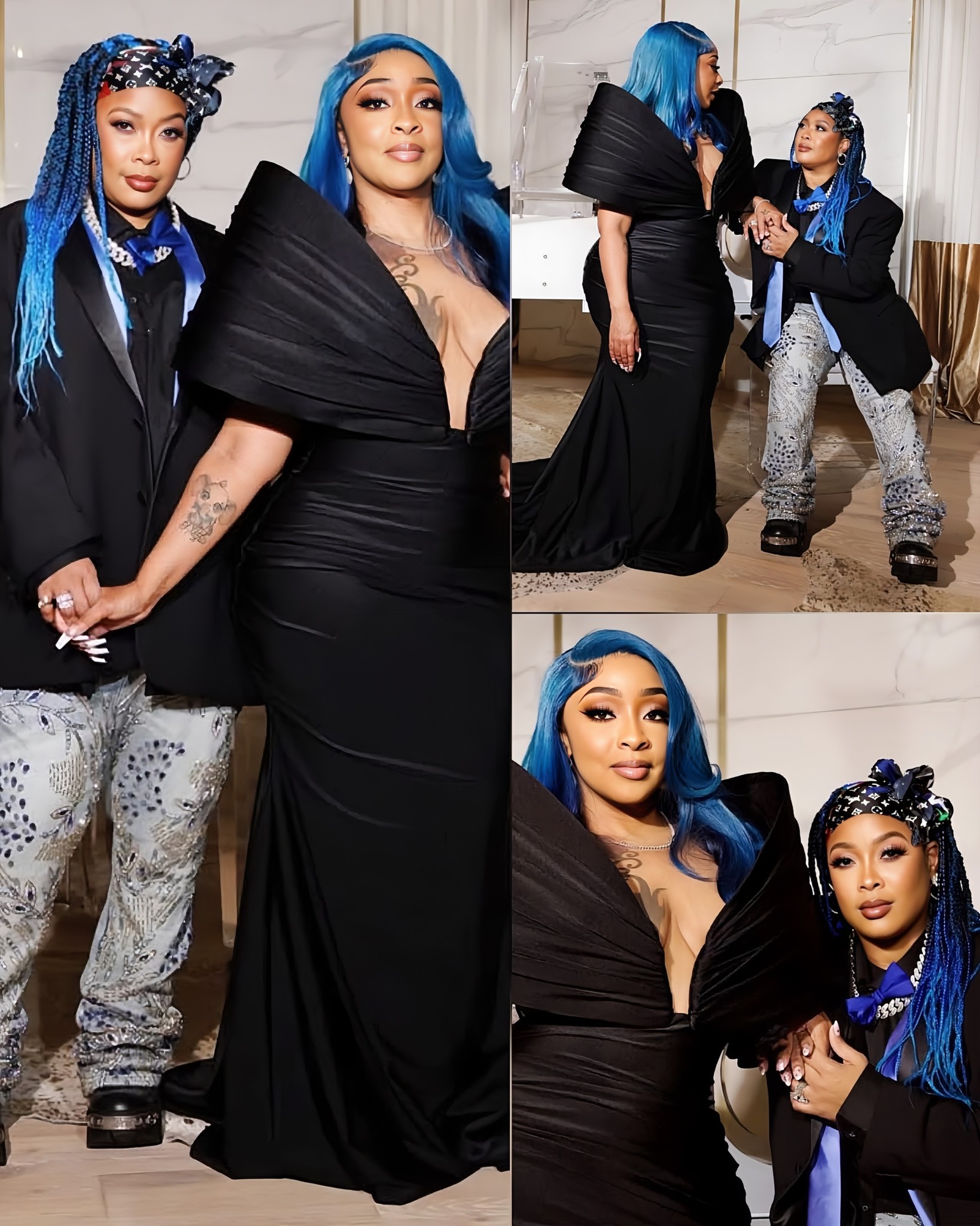 Hip - New pics 💙 Rapper Da Brat and her wife, Jesseca Judy serving ...