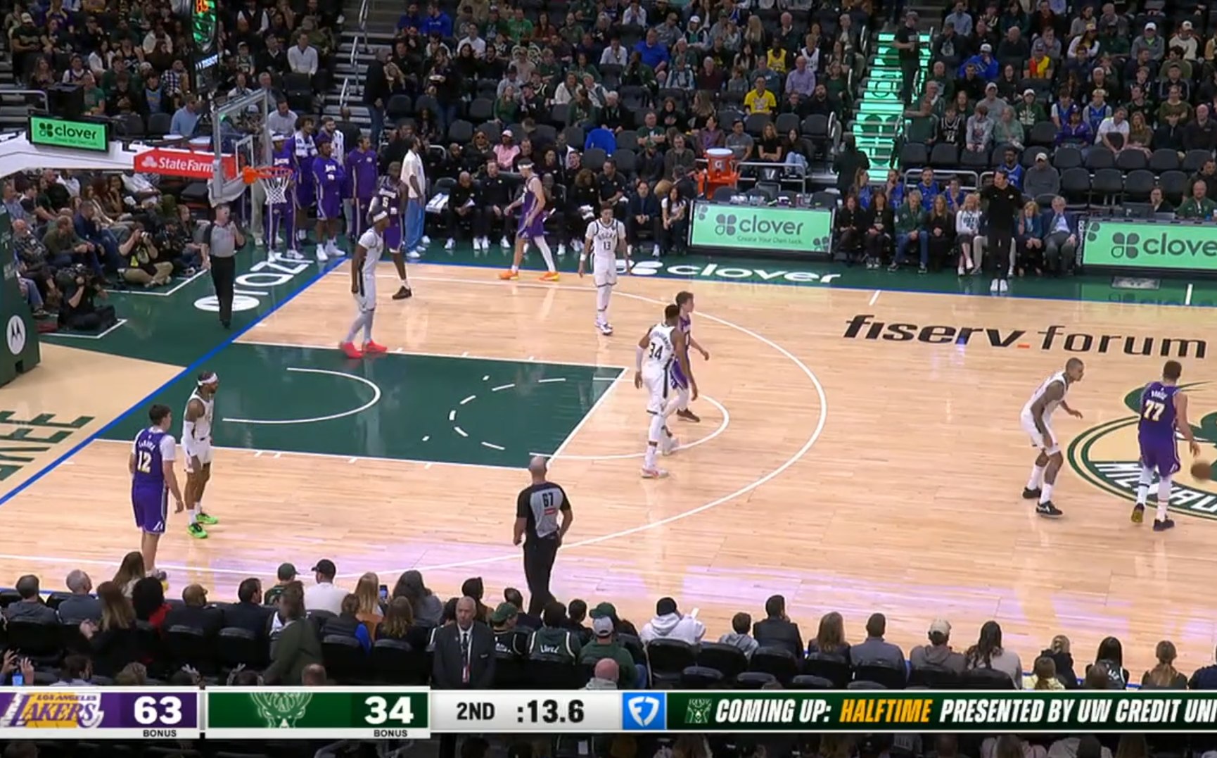 Basketball - Los Angeles Lakers are DESTROYING the Milwaukee Bucks at ...