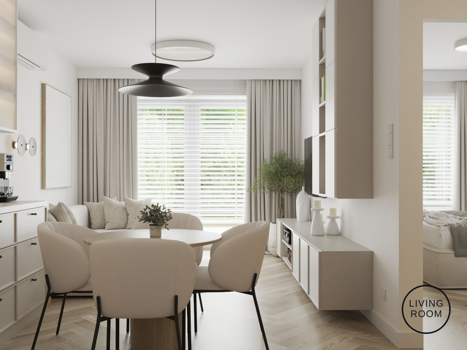 LIVING ROOM interior design | Warsaw