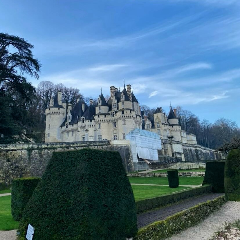 Château d'Ussé - L'hiver et son beau ciel bleu. Difficile...