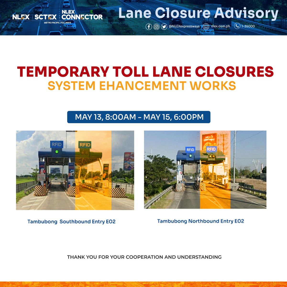 #NLEXMotoristAdvisory on System... - NLEX Corporation | Facebook
