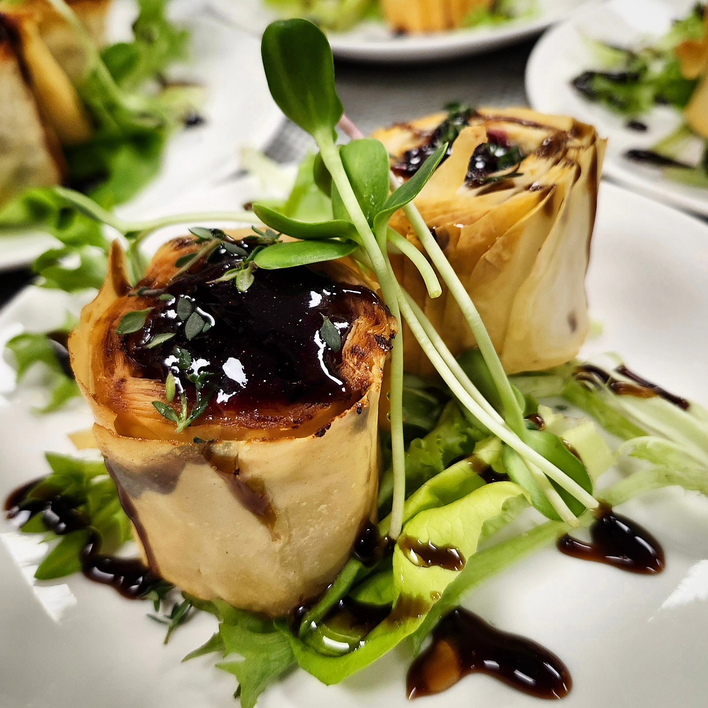 The Cast - Here's a fun appetizer folks! Rolled phyllo pastry stuffed ...