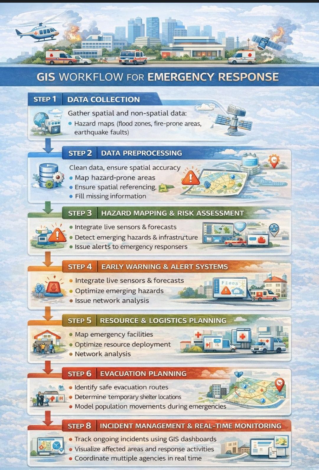 SIG,Mapping,and - GIS Workflow for Emergency Response Step 1: Data ...